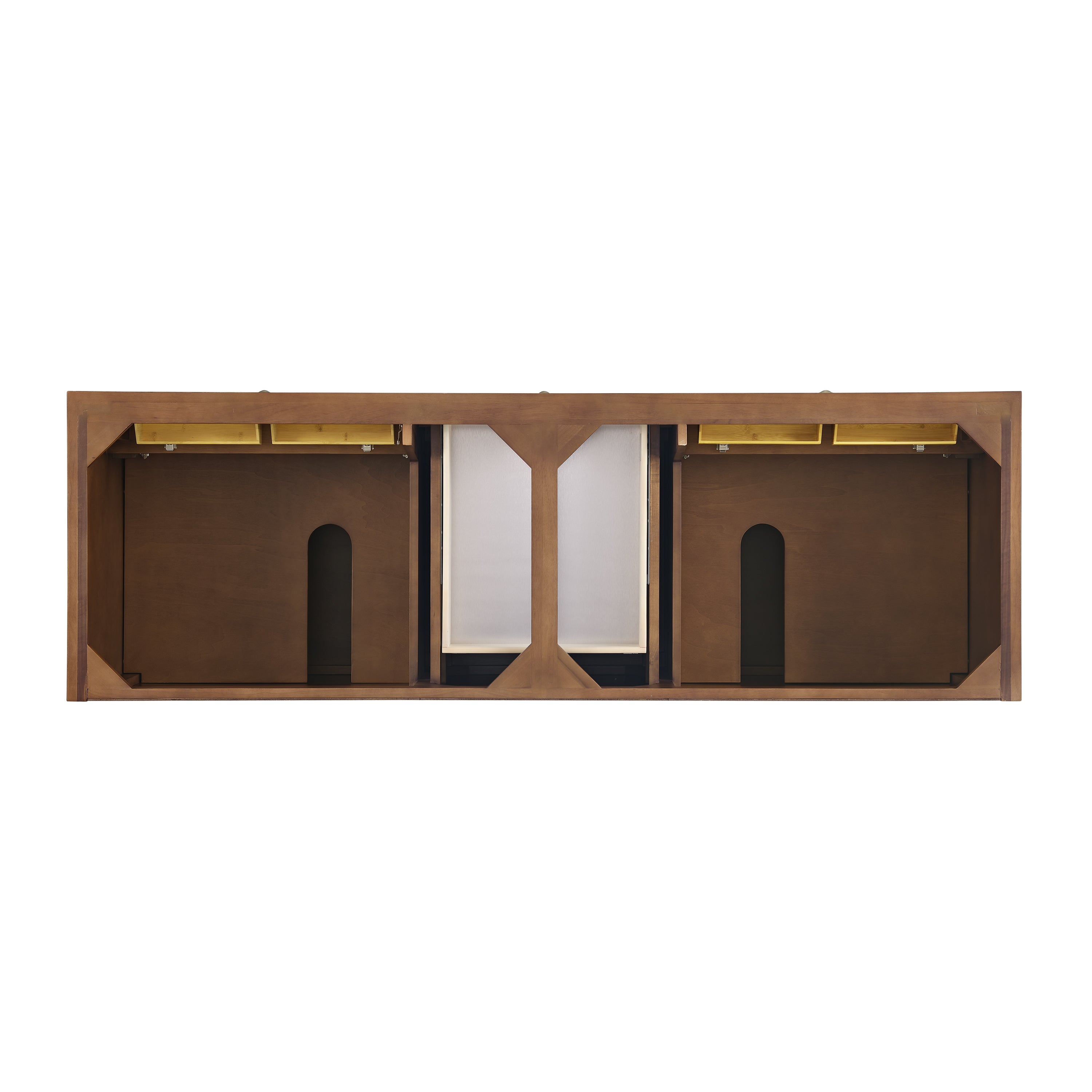 James Martin Lorelai 72"Double Vanity in Mid-Century Walnut with 3cm Countertop