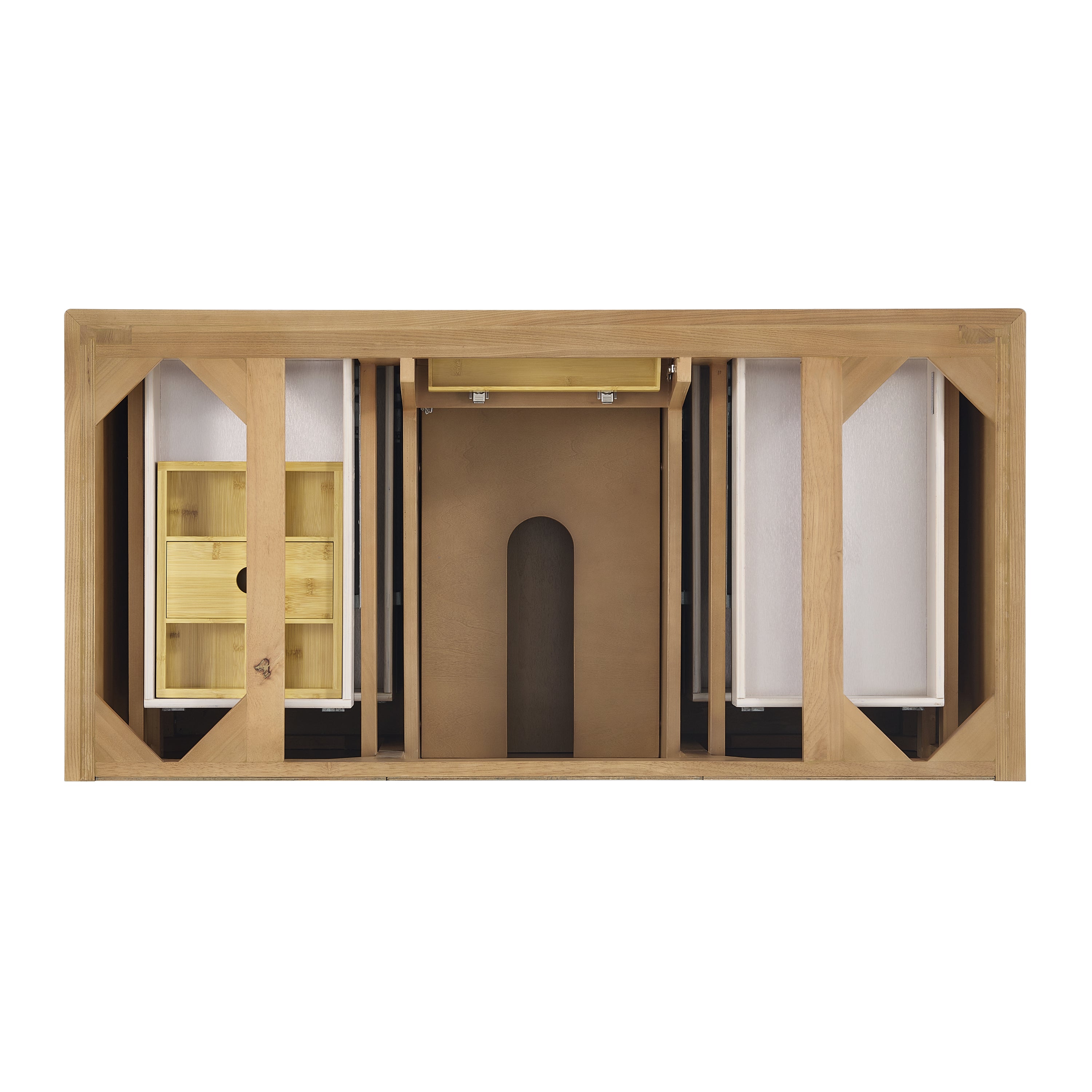 James Martin Lorelai 48" Single Vanity in Light Natural Oak with 3cm Countertop and FreePower Wireless Charger