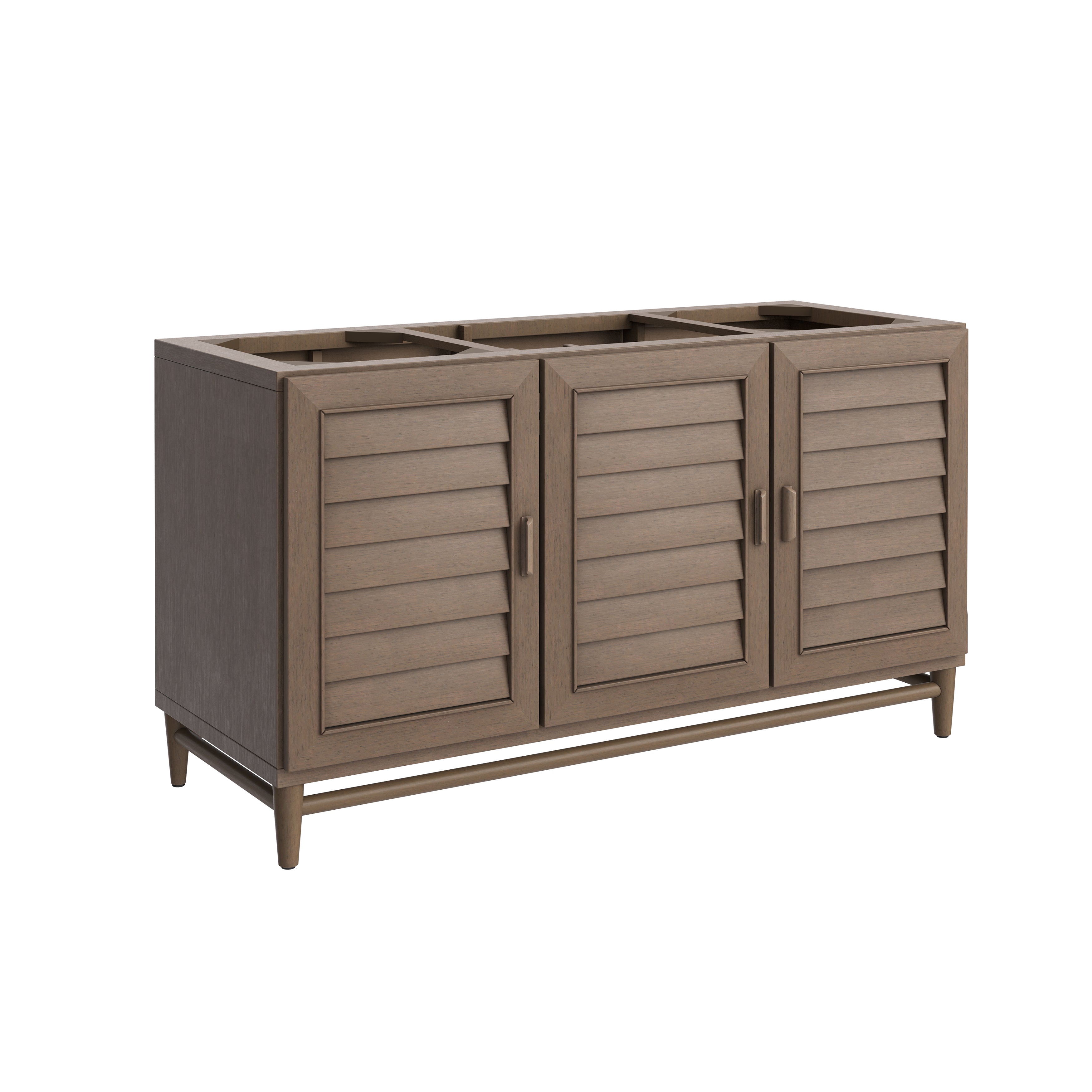 James Martin Portland 60" Single Vanity in Whitewashed Walnut with 3cm Countertop