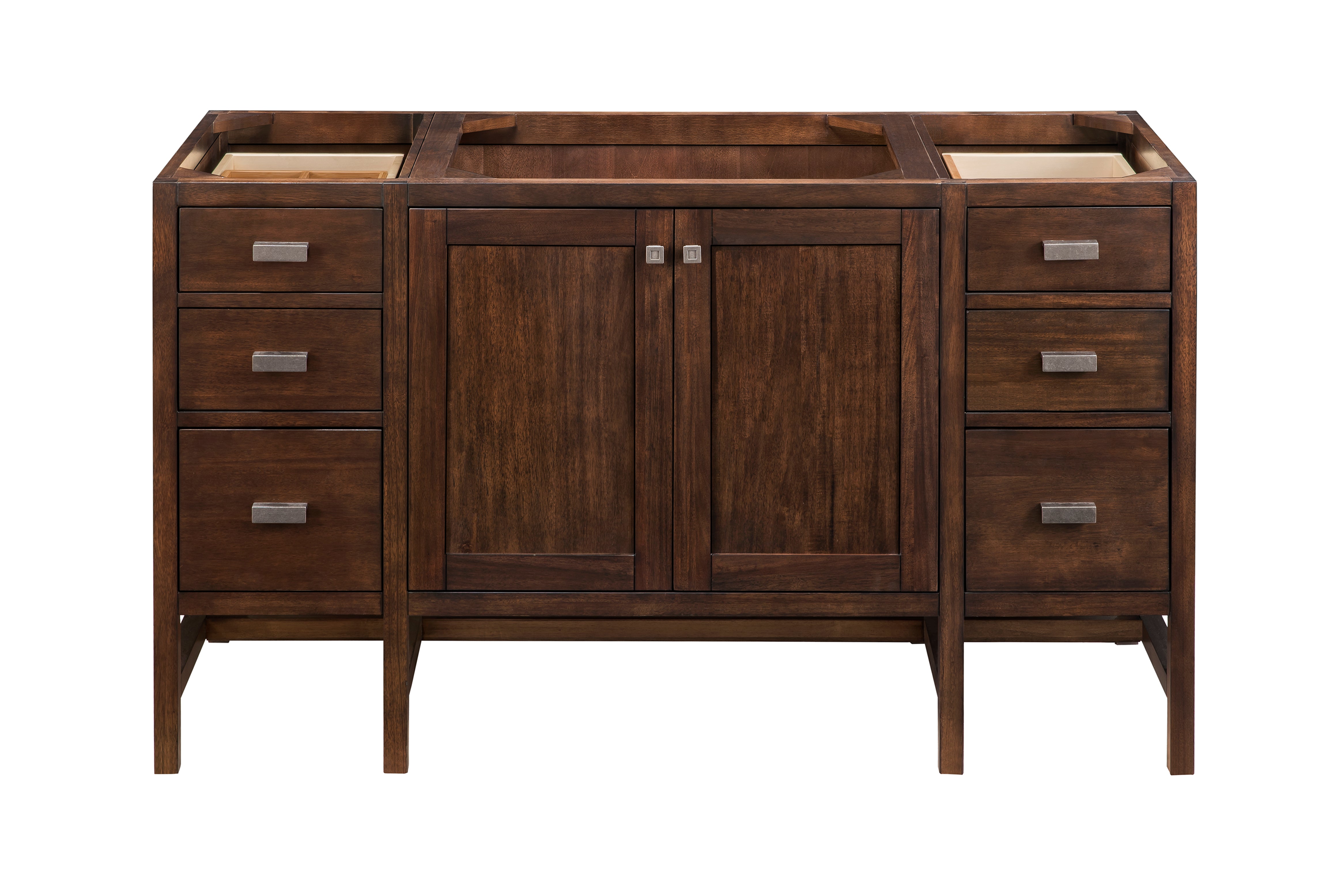 James Martin Addison 60" Single Vanity in Mid-Century Acacia with 3cm Countertop
