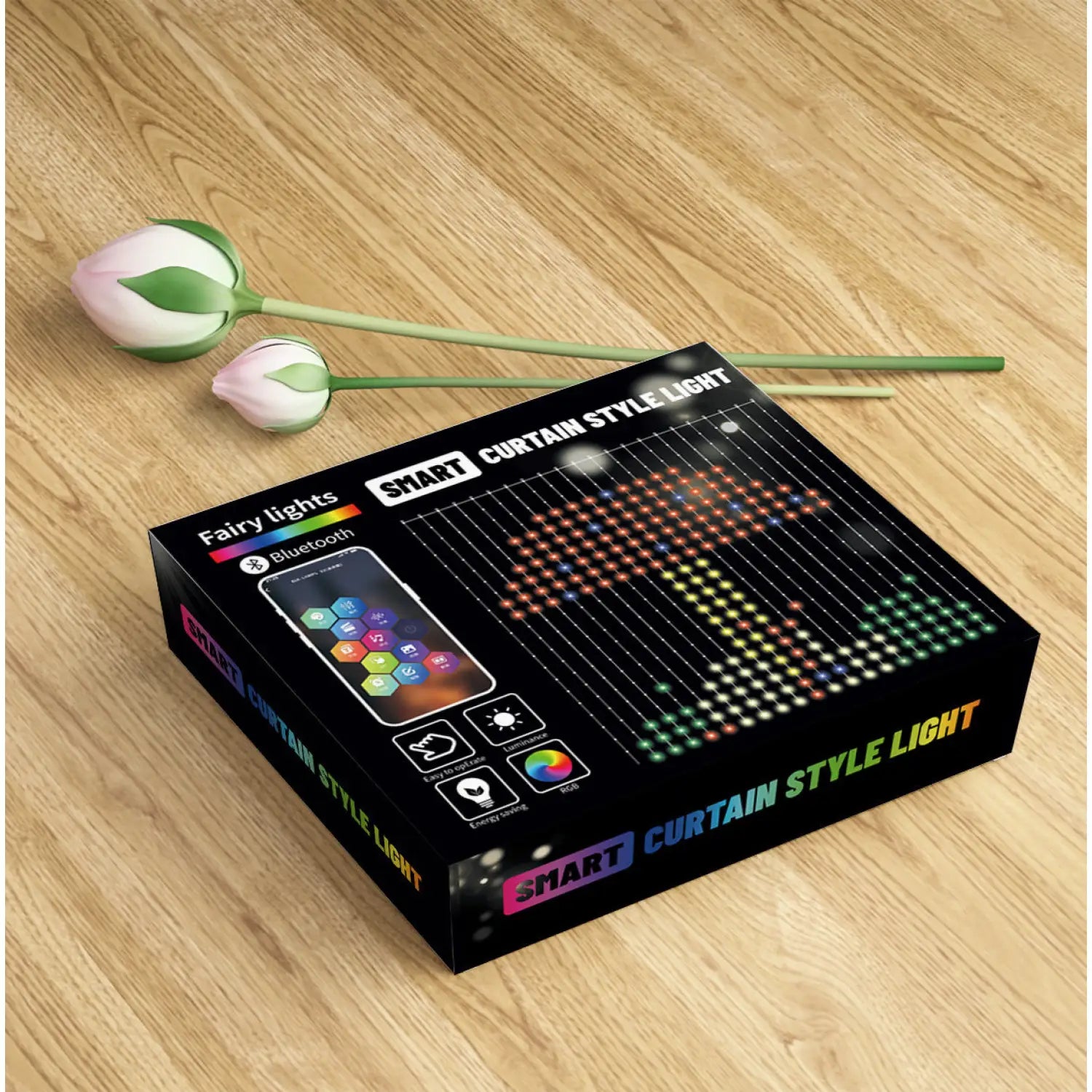 RGB Smart String Lights for Curtain & Party Decor with App Control