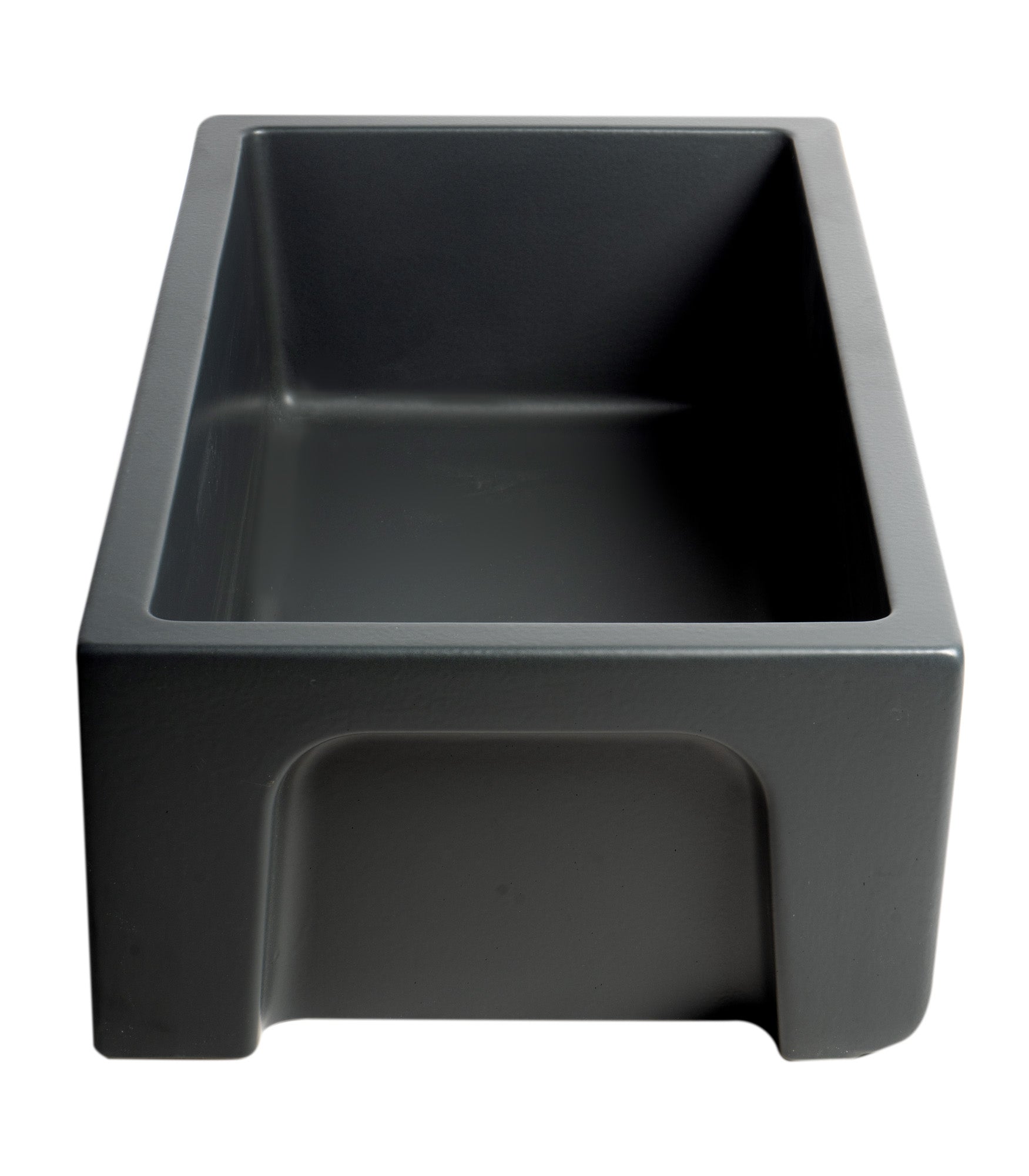 ALFI brand AB3318HS 33" x 18" Reversible Fluted / Smooth Fireclay Farm Sink