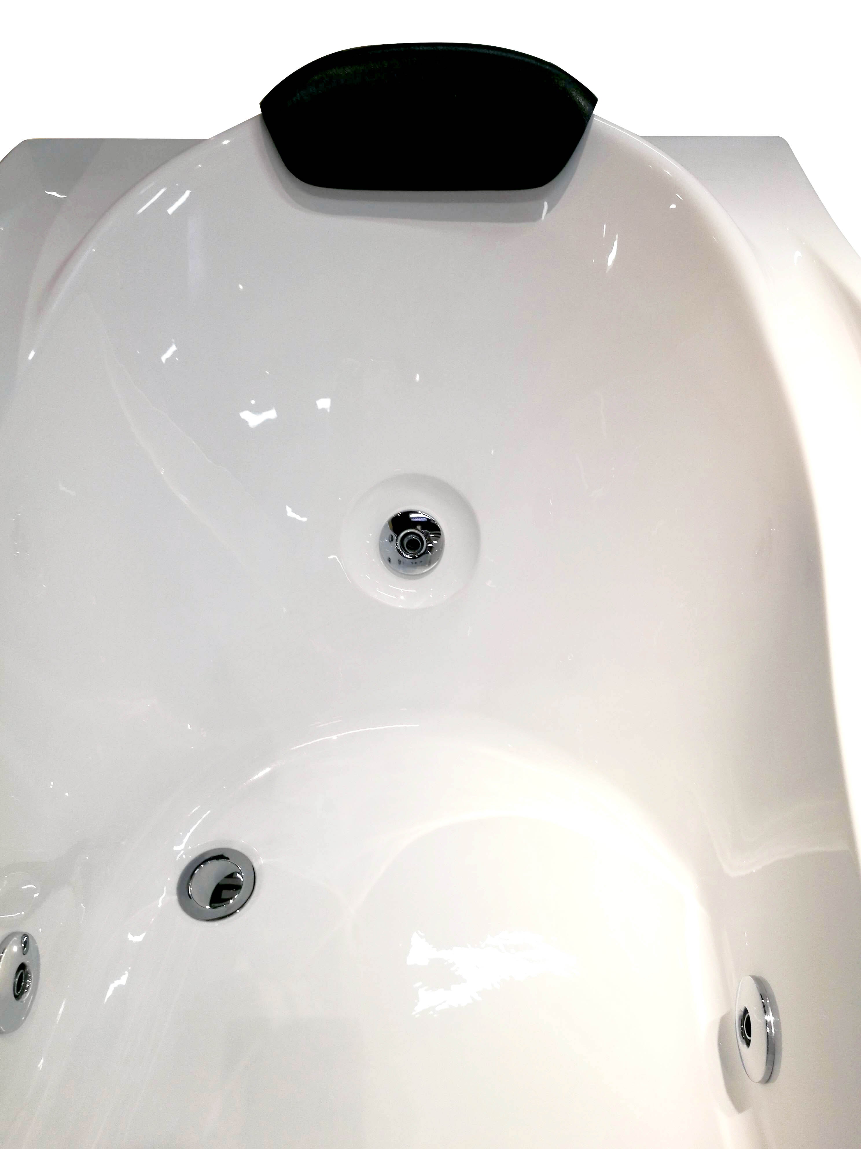 EAGO AM189ETL-L 6′ Acrylic Whirlpool Bathtub with Waterfall & Fixtures