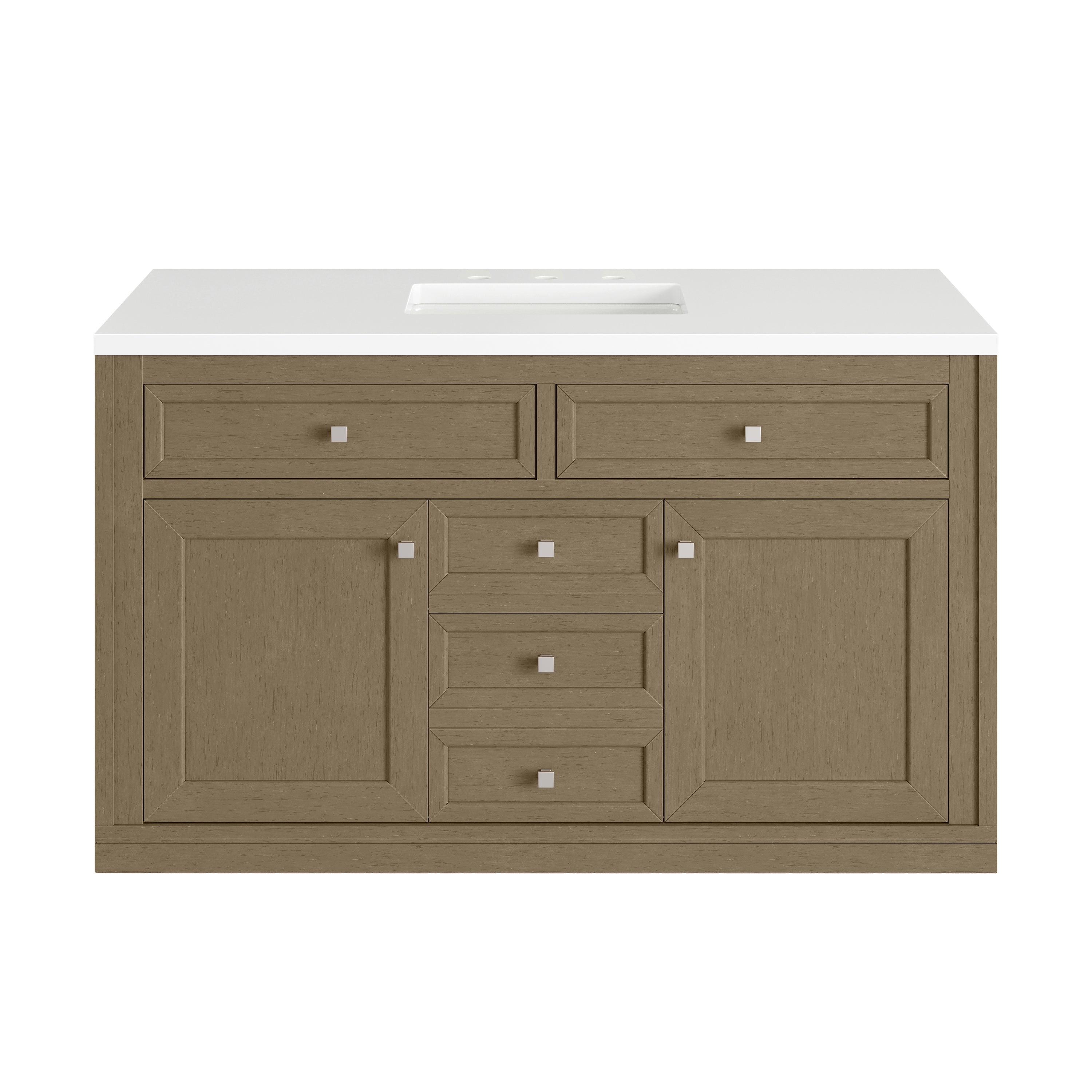James Martin Chicago 48" Single Vanity in Walnut Whisper with 3cm Countertop