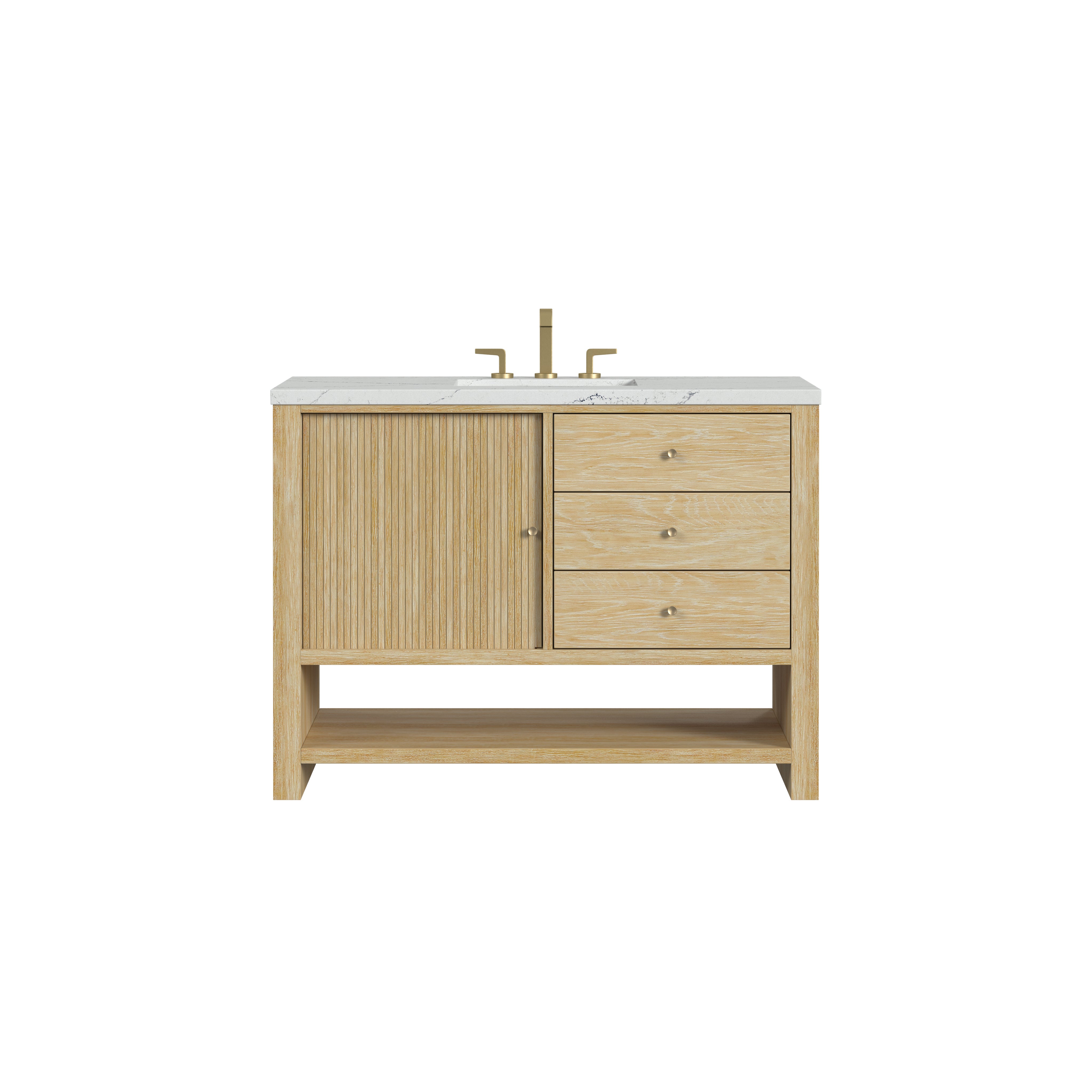 James Martin Marigot 48" Single Vanity in Sunwashed Oak with 3cm Countertop