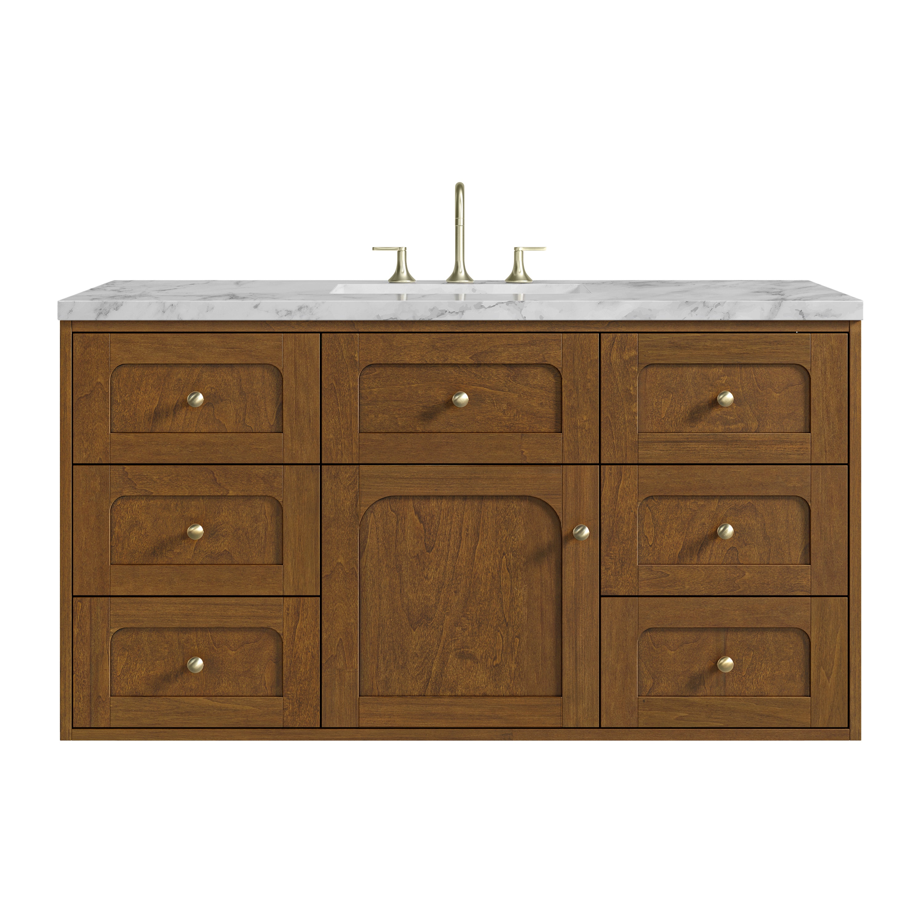 James Martin Laurent 48" Single Vanity in Honey Oak with 3cm Countertop