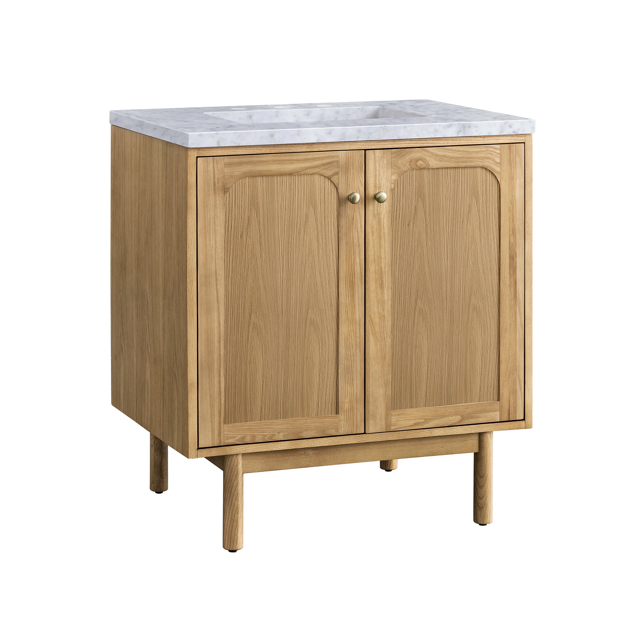 James Martin Laurent 30" Single Vanity in Light Natural Oak with 3cm Countertop