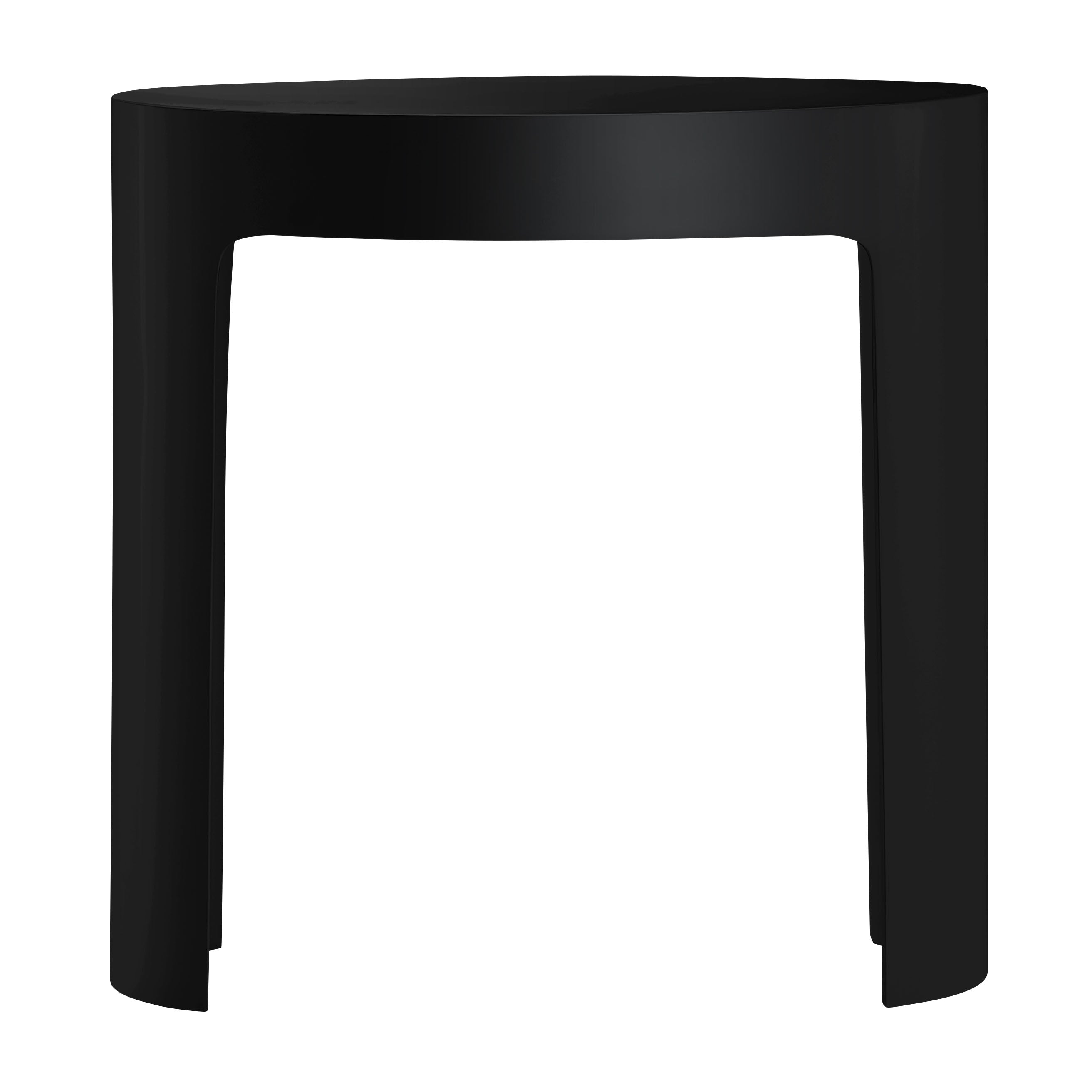 ALFI brand  ABST66BM Black Matte Solid Surface Resin Bathroom / Shower Stool
