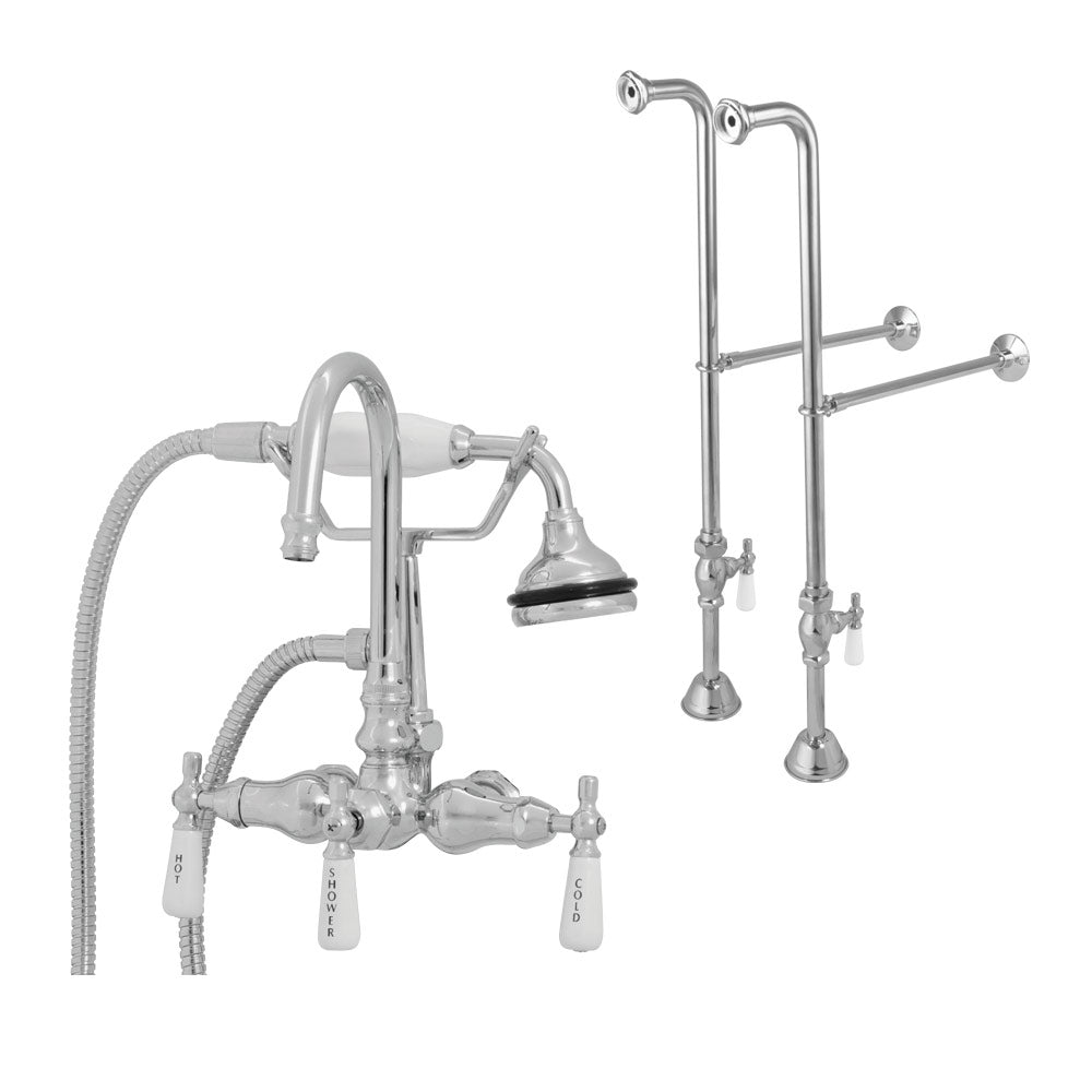 MAIDSTONE Freestanding English Telephone Faucet - Gooseneck Spout