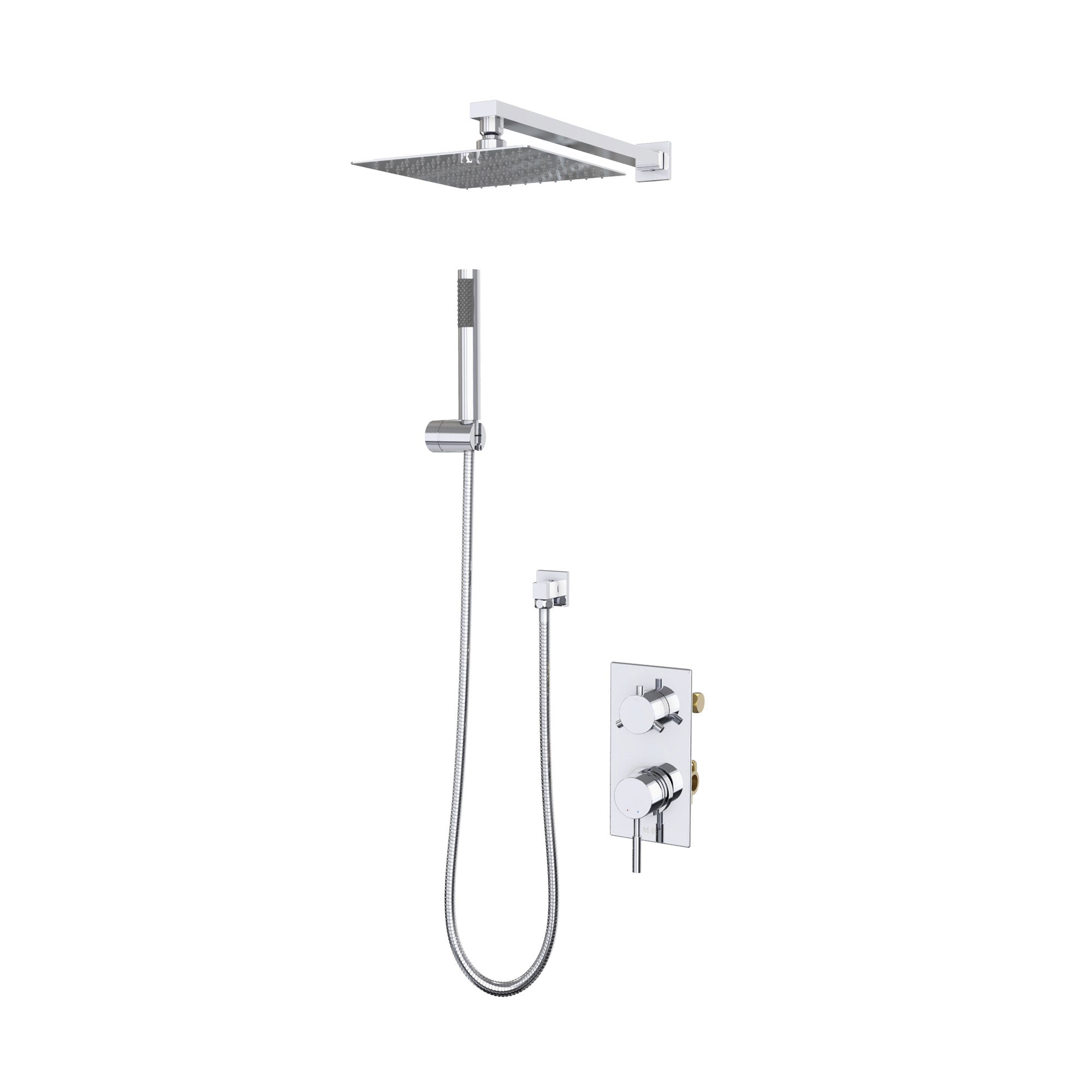 Aquata 4 3/8 x 18 1/2 Rain Fall Shower Faucet