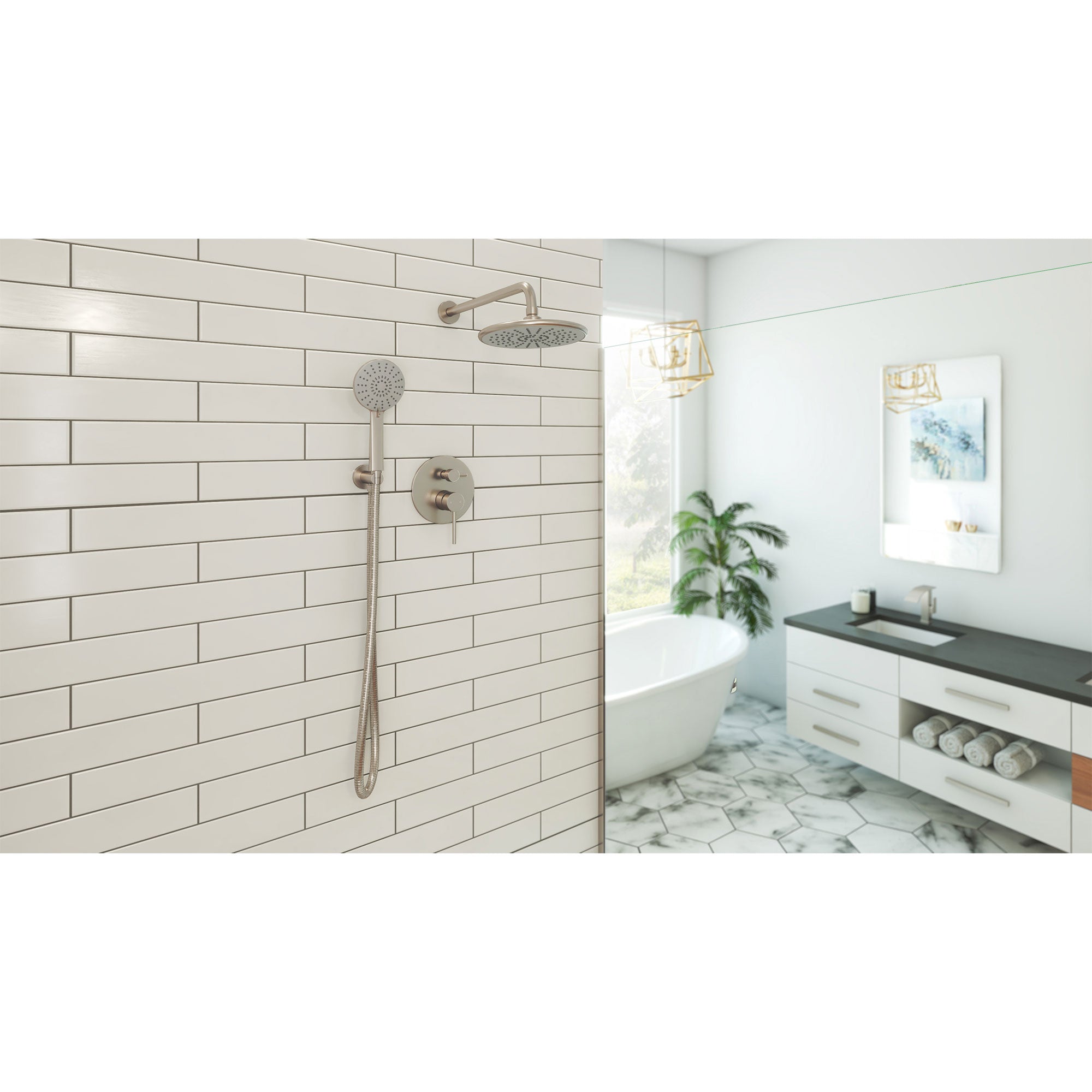 Aquata 7 x 19 1/2 Rain Fall Shower
