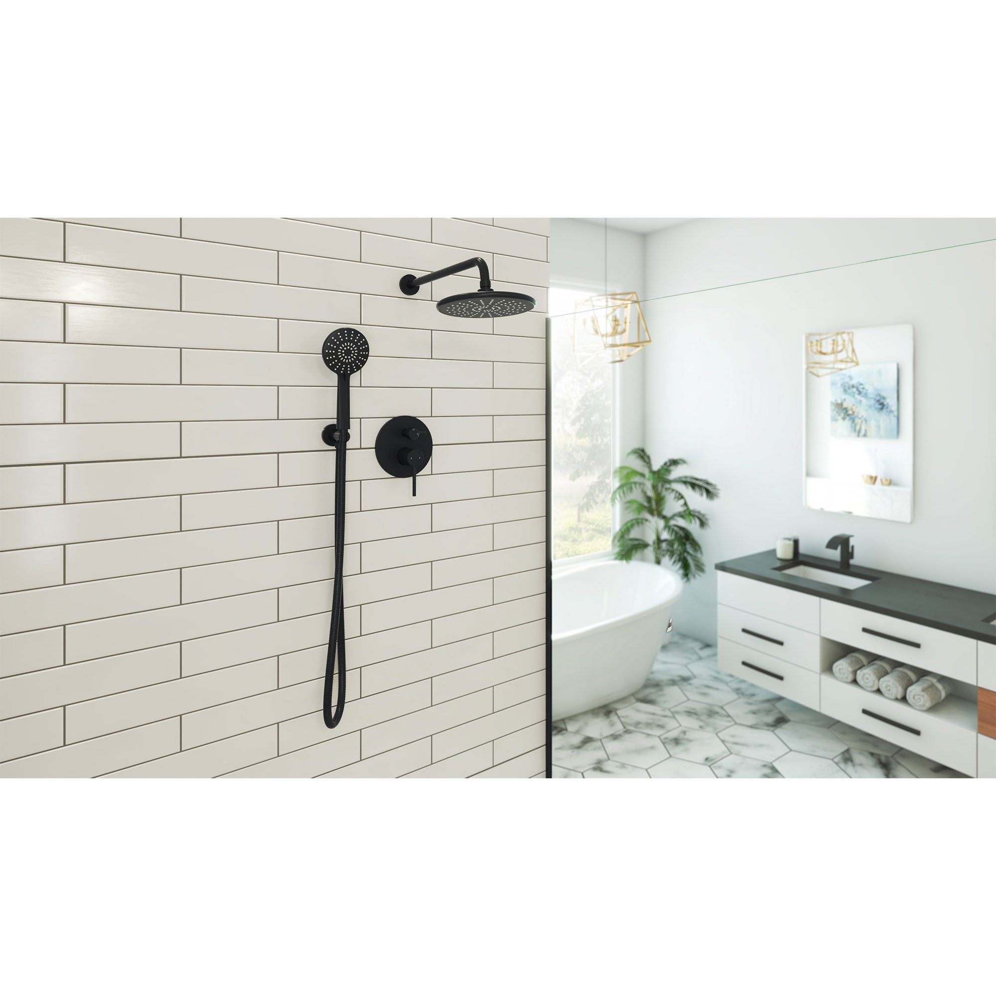 Aquata 7 x 19 1/2 Rain Fall Shower