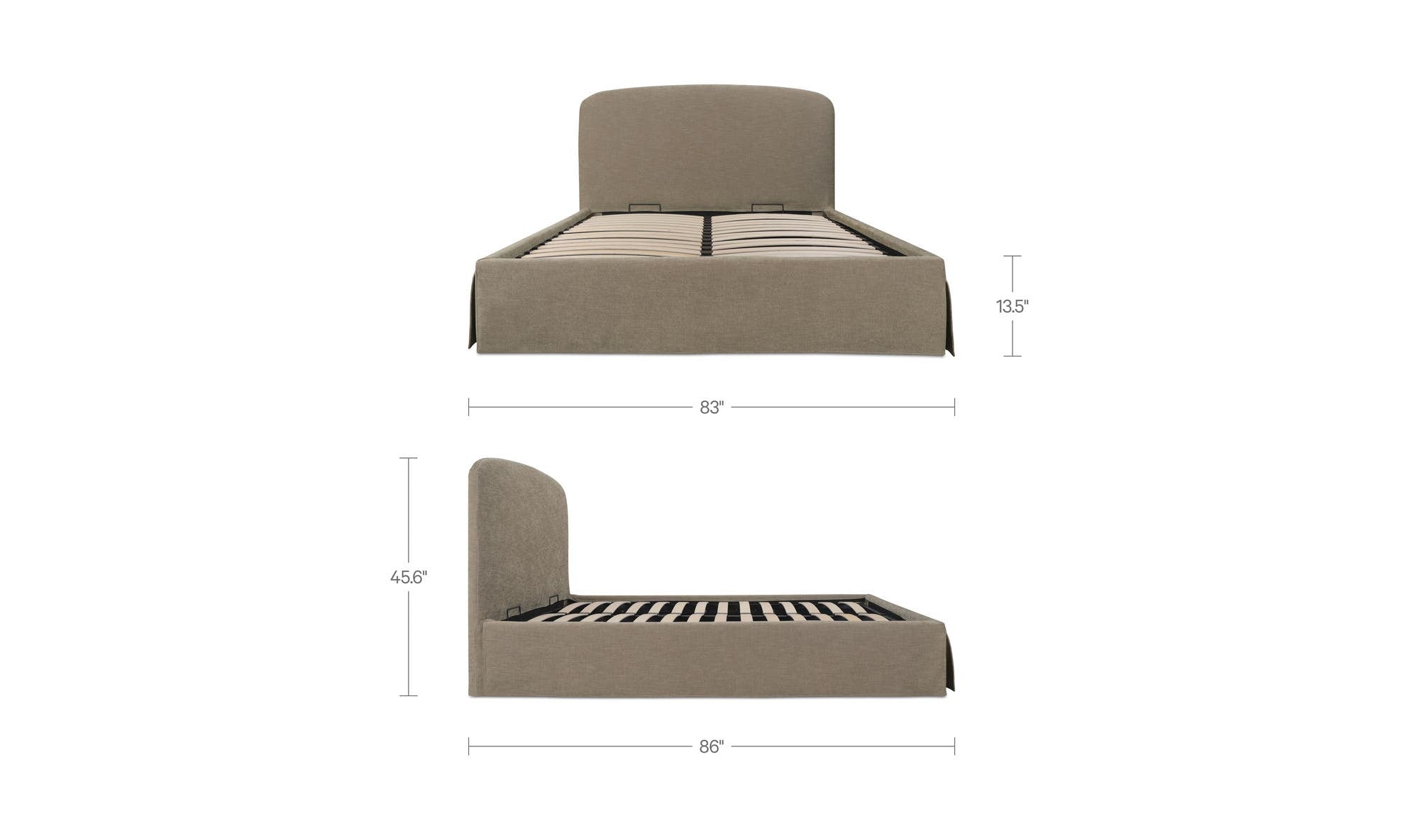 Moes Joan King Storage Bed RN-1151