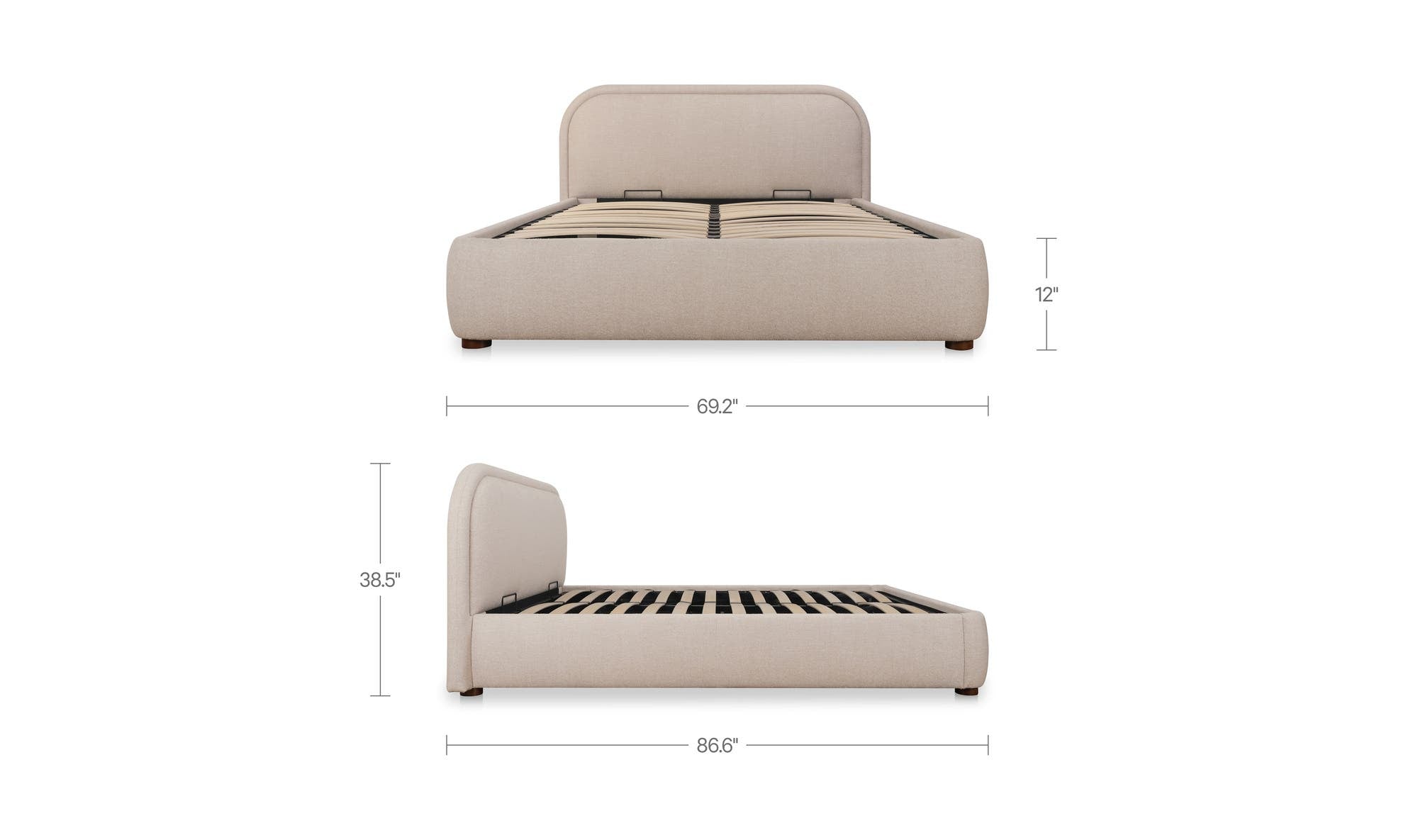 Moes Colin Queen Storage Bed RN-1165
