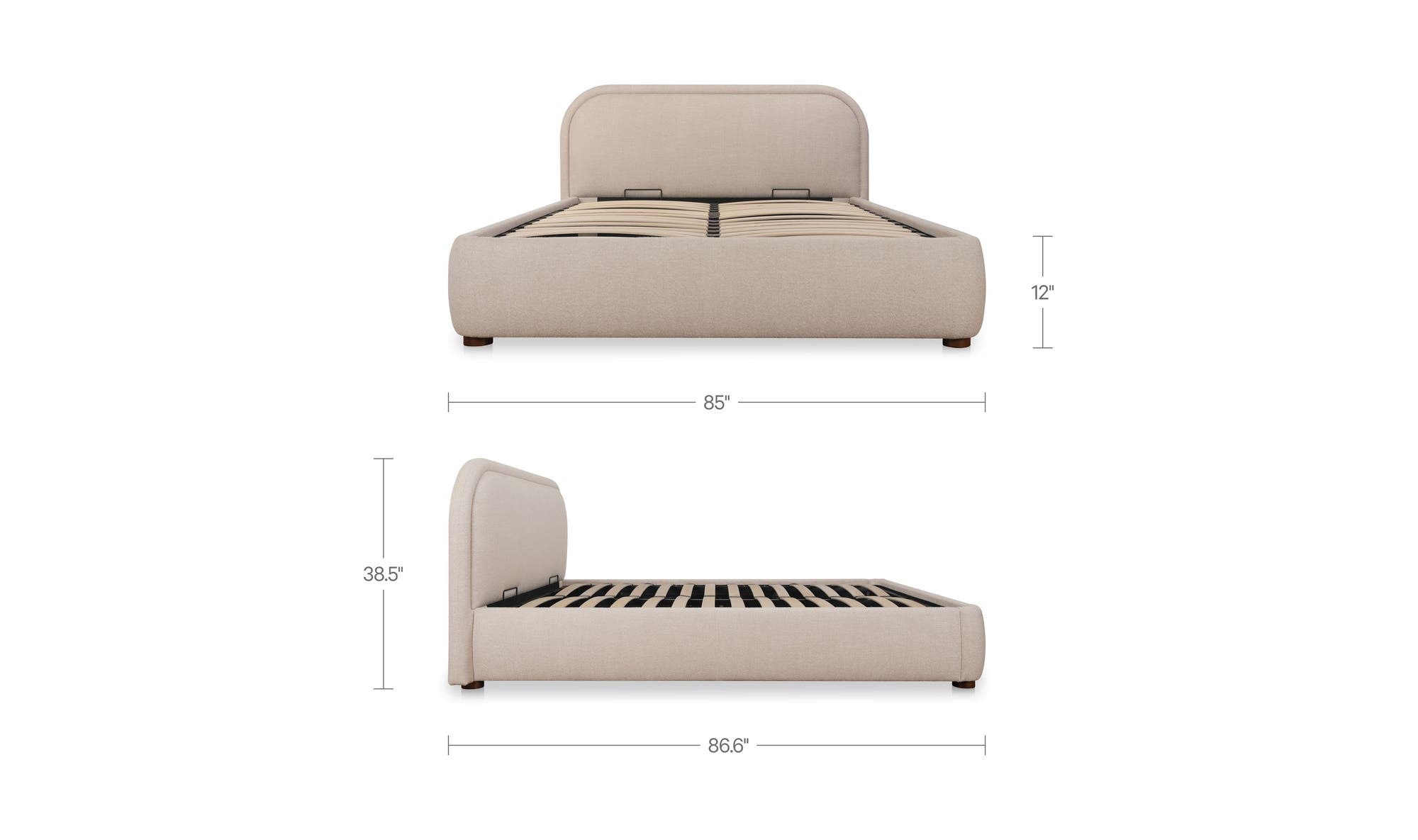 Moes Colin King Storage Bed RN-1166