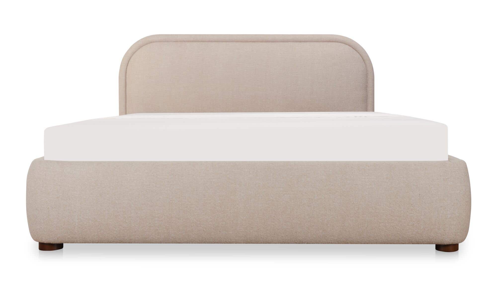 Moes Colin King Storage Bed Light Brown RN-1166