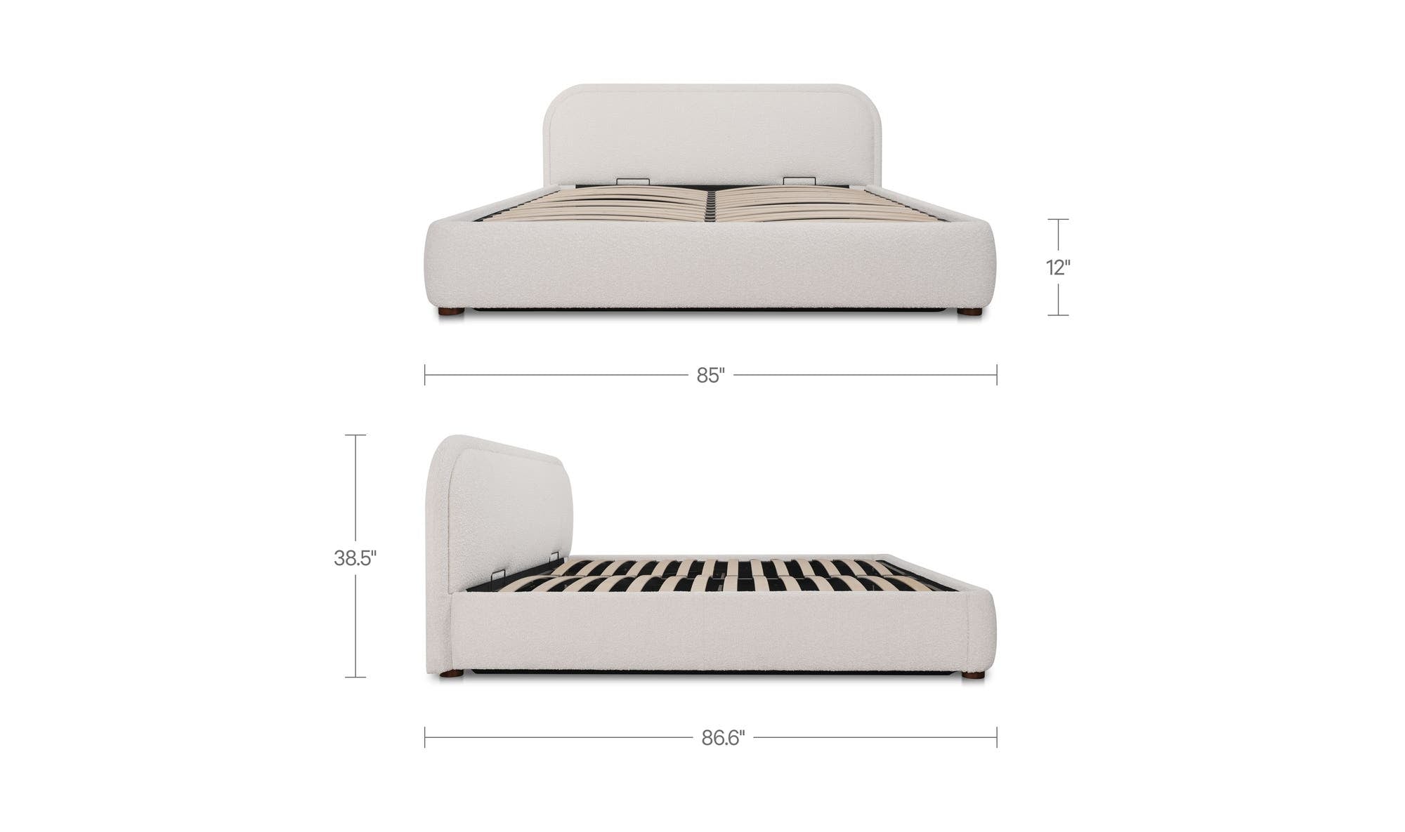 Moes Colin King Storage Bed RN-1166