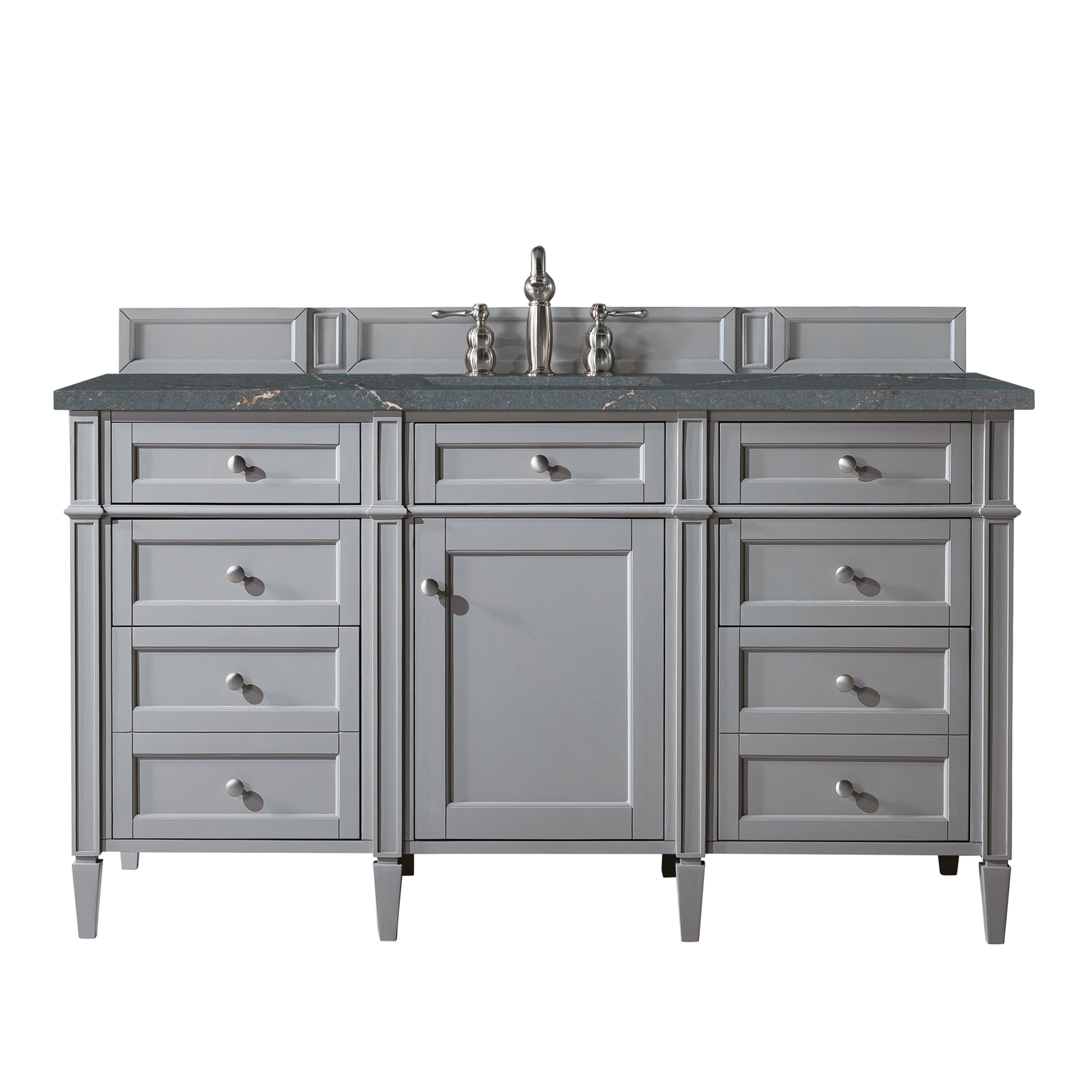 James Martin Brittany 60" Single Vanity in Urban Gray with 3cm Countertop