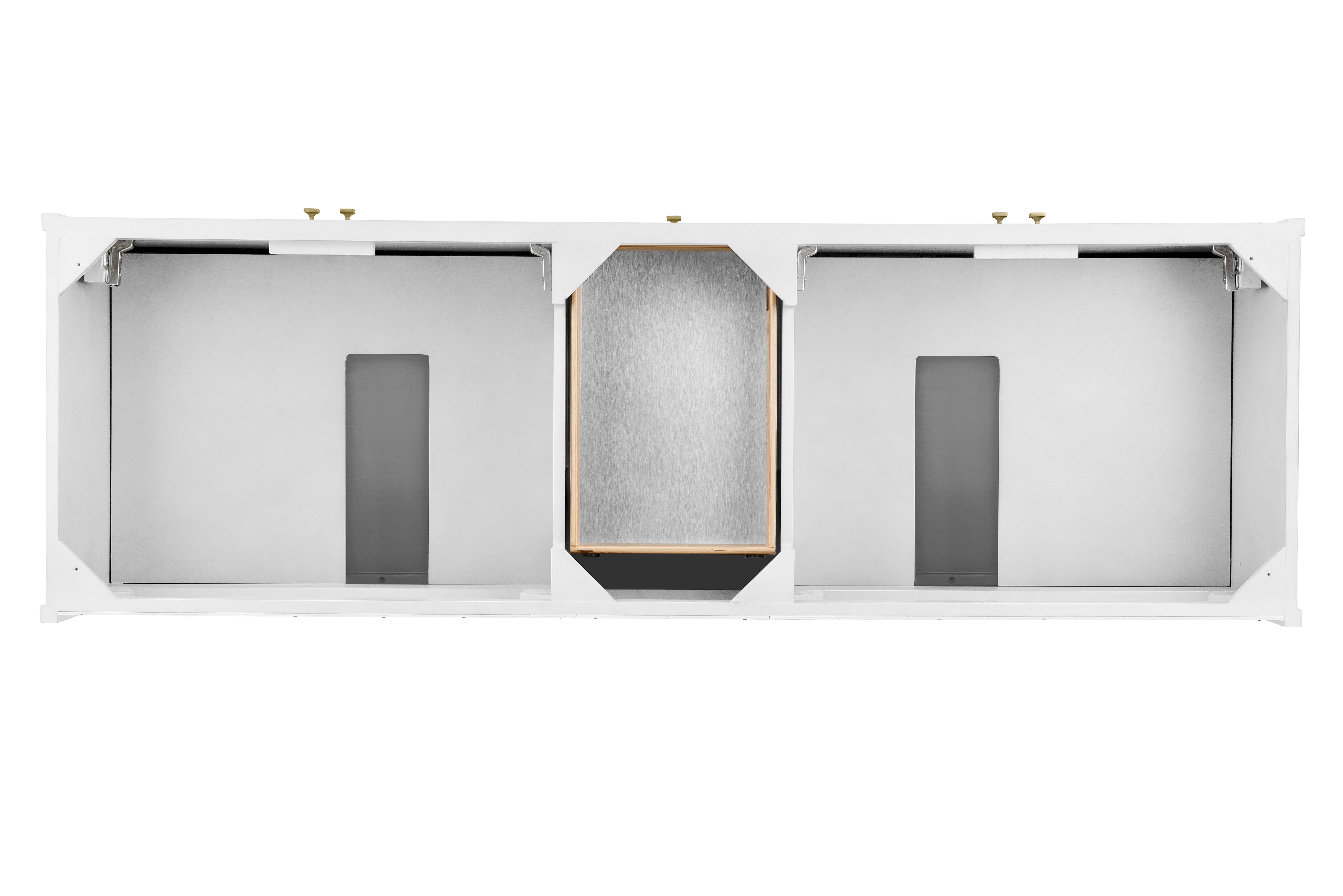 James Martin Chicago 72" Double Vanity in Glossy White with 3cm Countertop