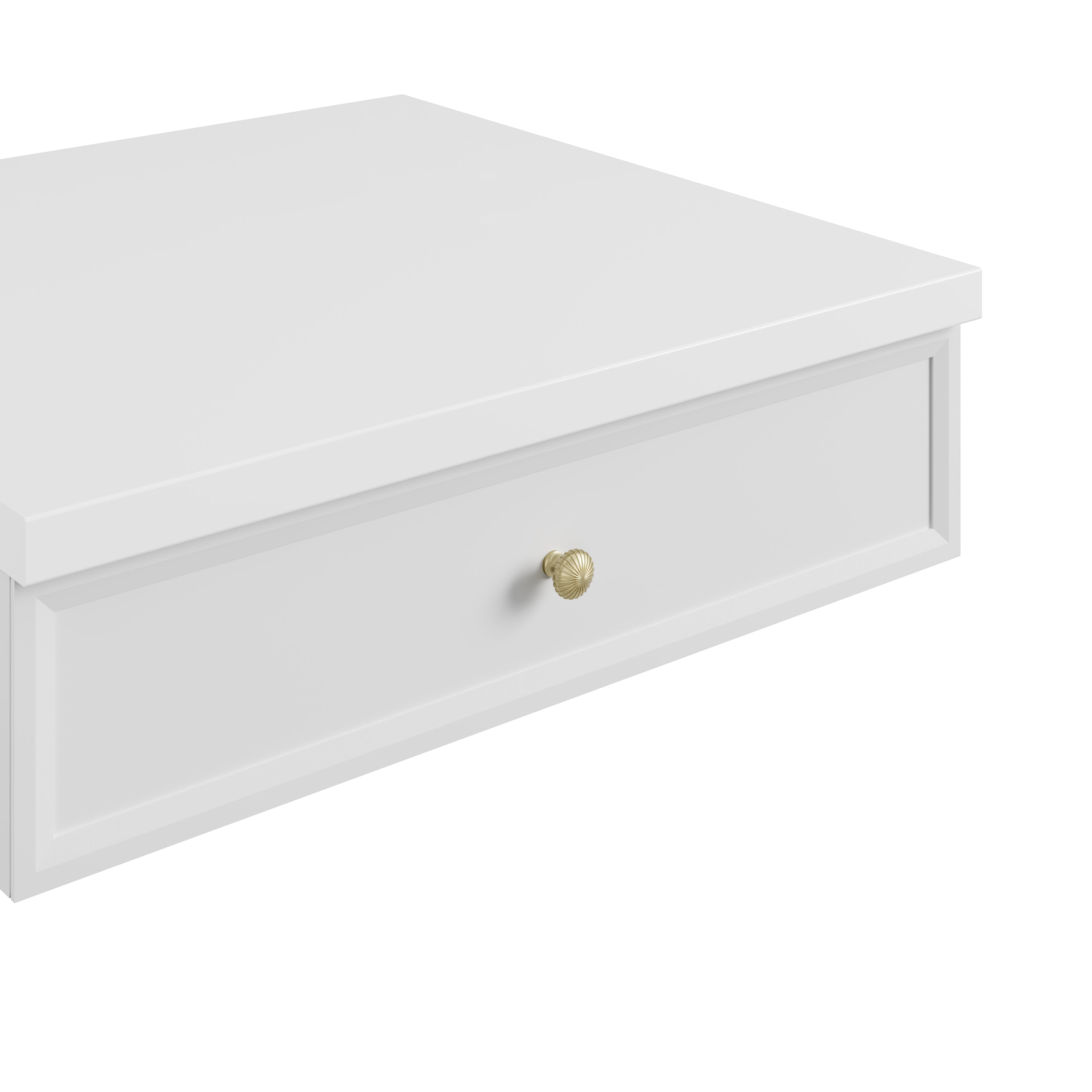 James Martin Bellshire 24" Drawer Unit in Bright White with 3cm Countertop