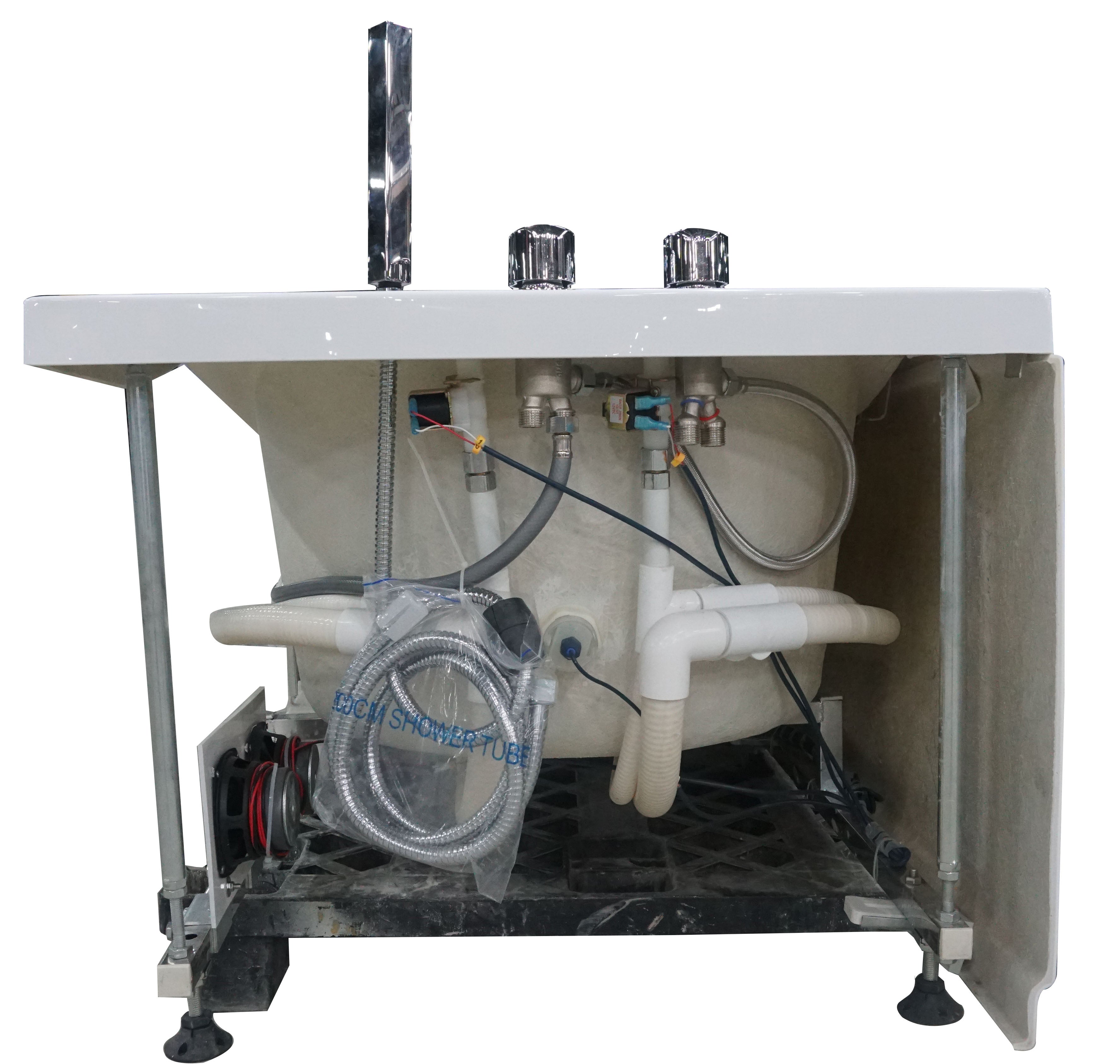 EAGO AM189ETL-L 6′ Acrylic Whirlpool Bathtub with Waterfall & Fixtures