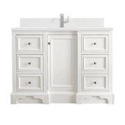 James Martin De Soto 48" Single Vanity in Bright White with 3cm Countertop