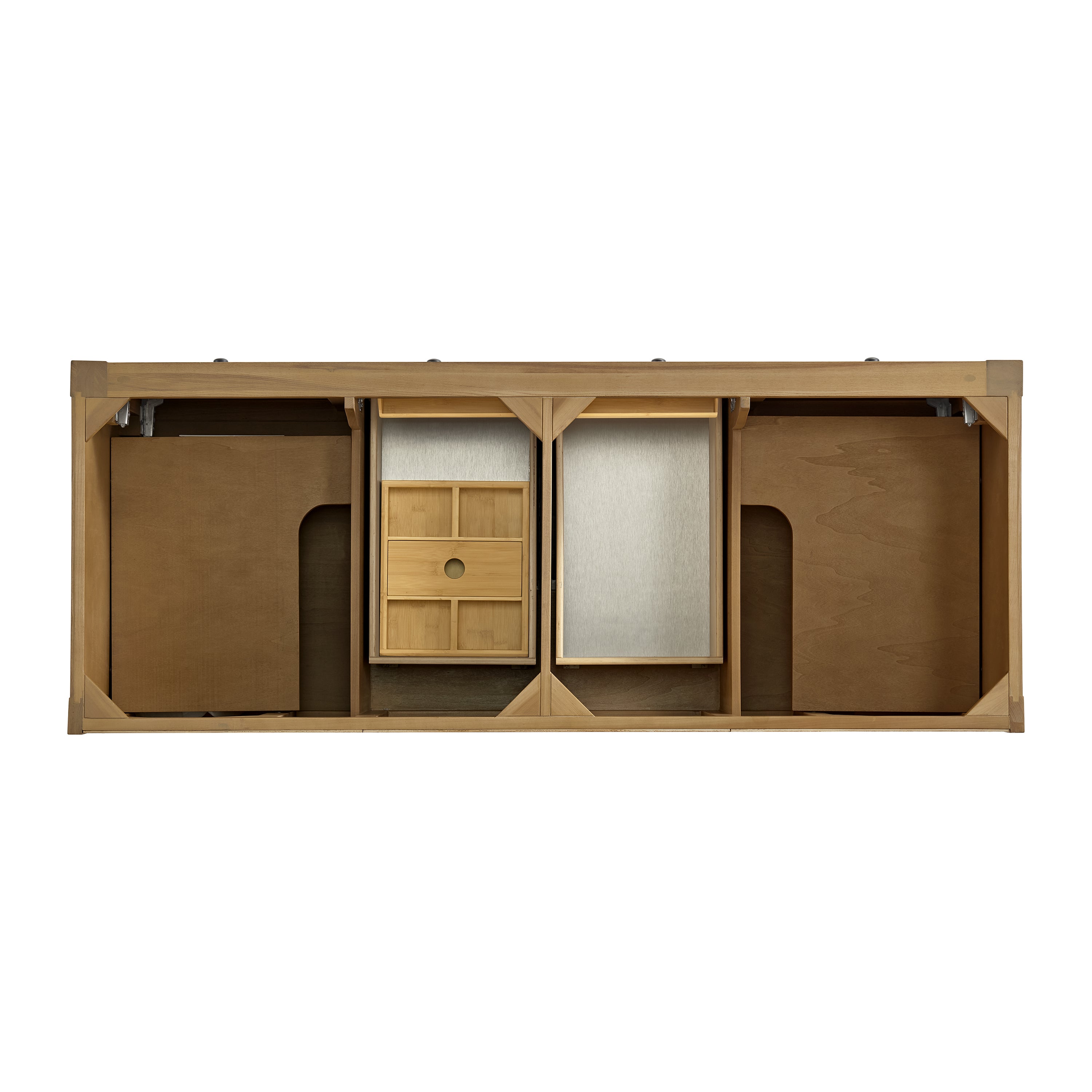 James Martin Breckenridge 60" Double Vanity in Light Natural Oak with 3cm Countertop