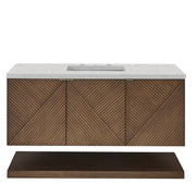 James Martin Marcello 48" Single Vanity in Chestnut with 3cm Countertop and FreePower Wireless Charger
