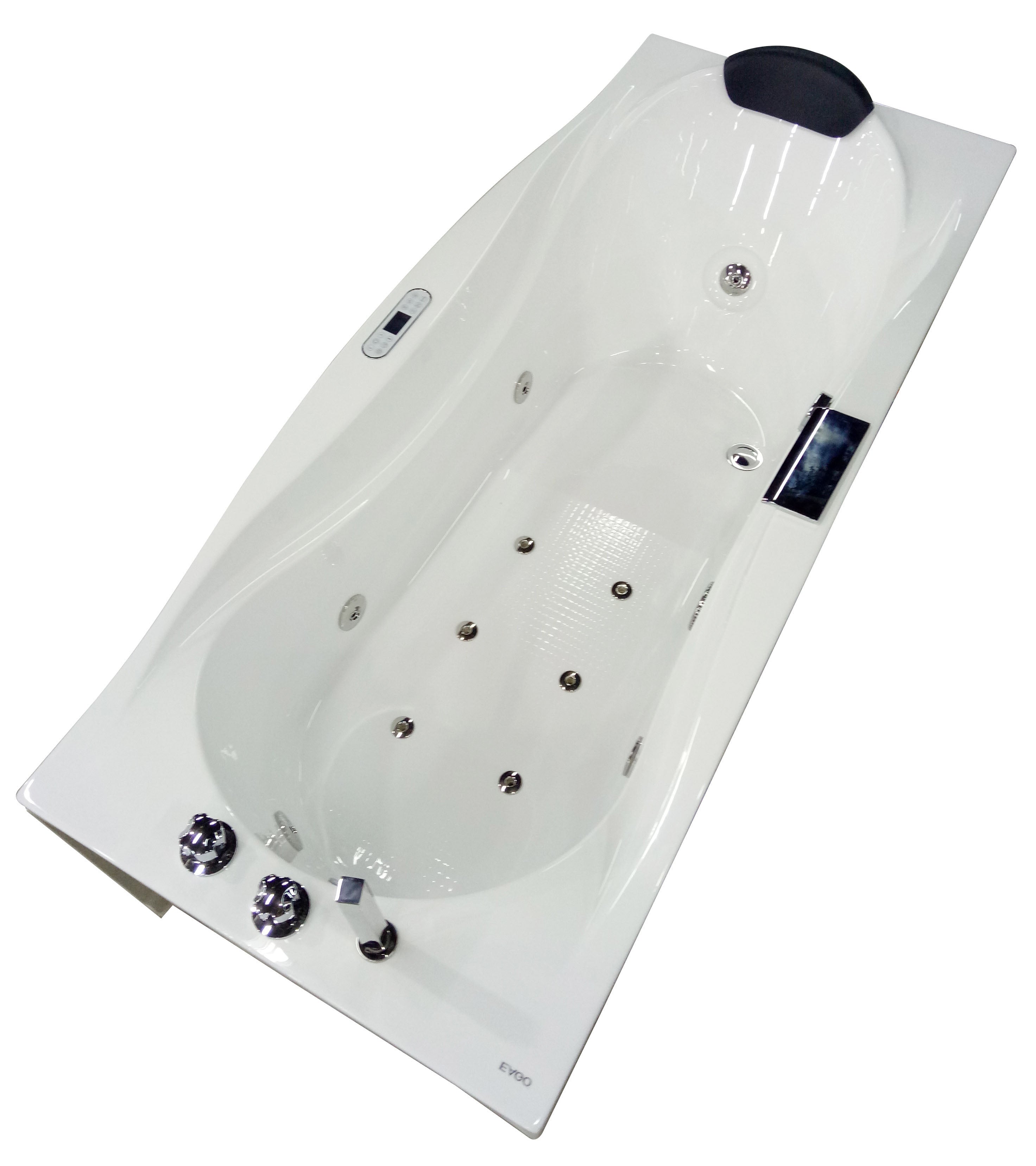 EAGO AM189ETL-R 6′ Acrylic Whirlpool Bathtub with Waterfall & Fixtures