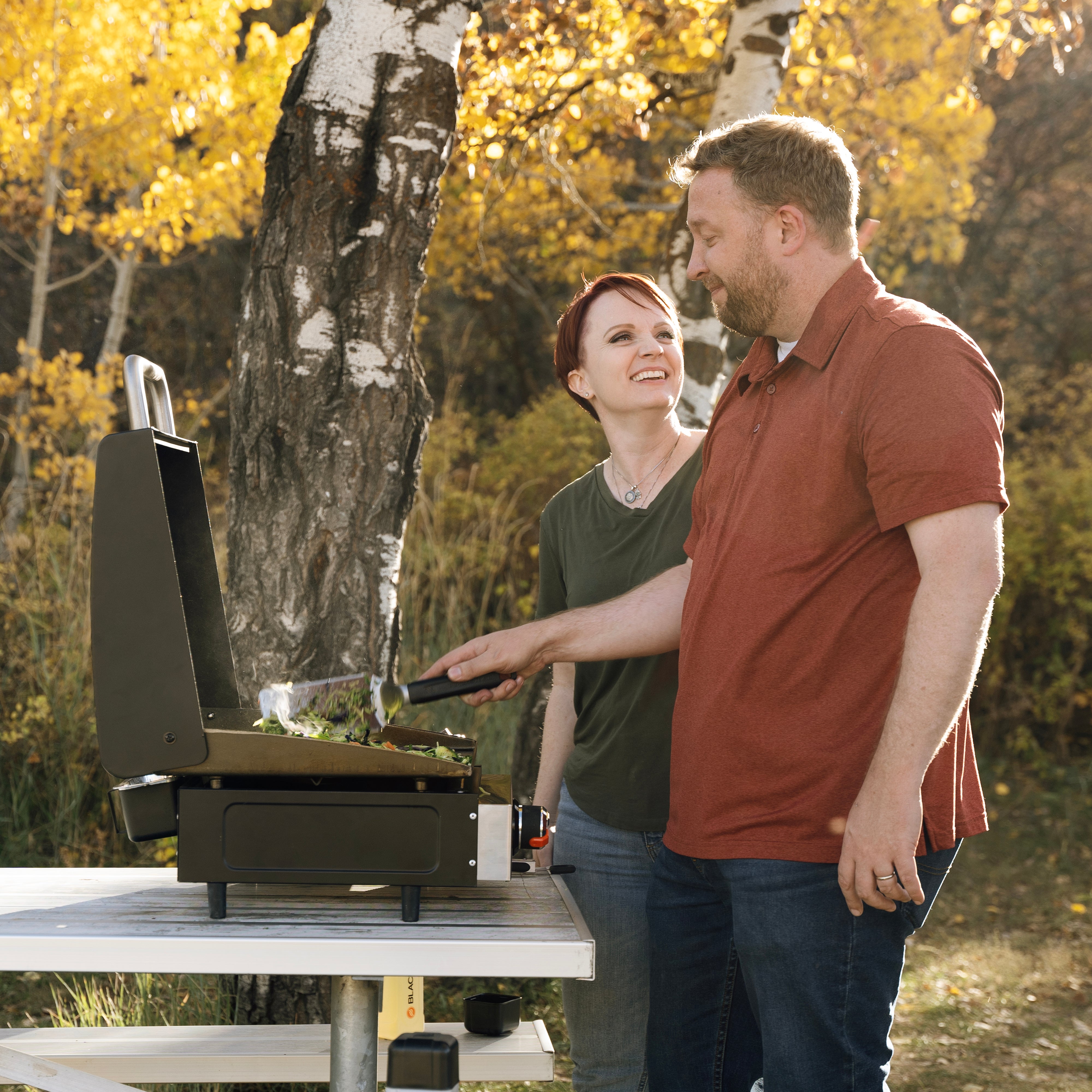 Blackstone 2487 - Original 17" Blackout Omnivore Tabletop Stainless with Hood
