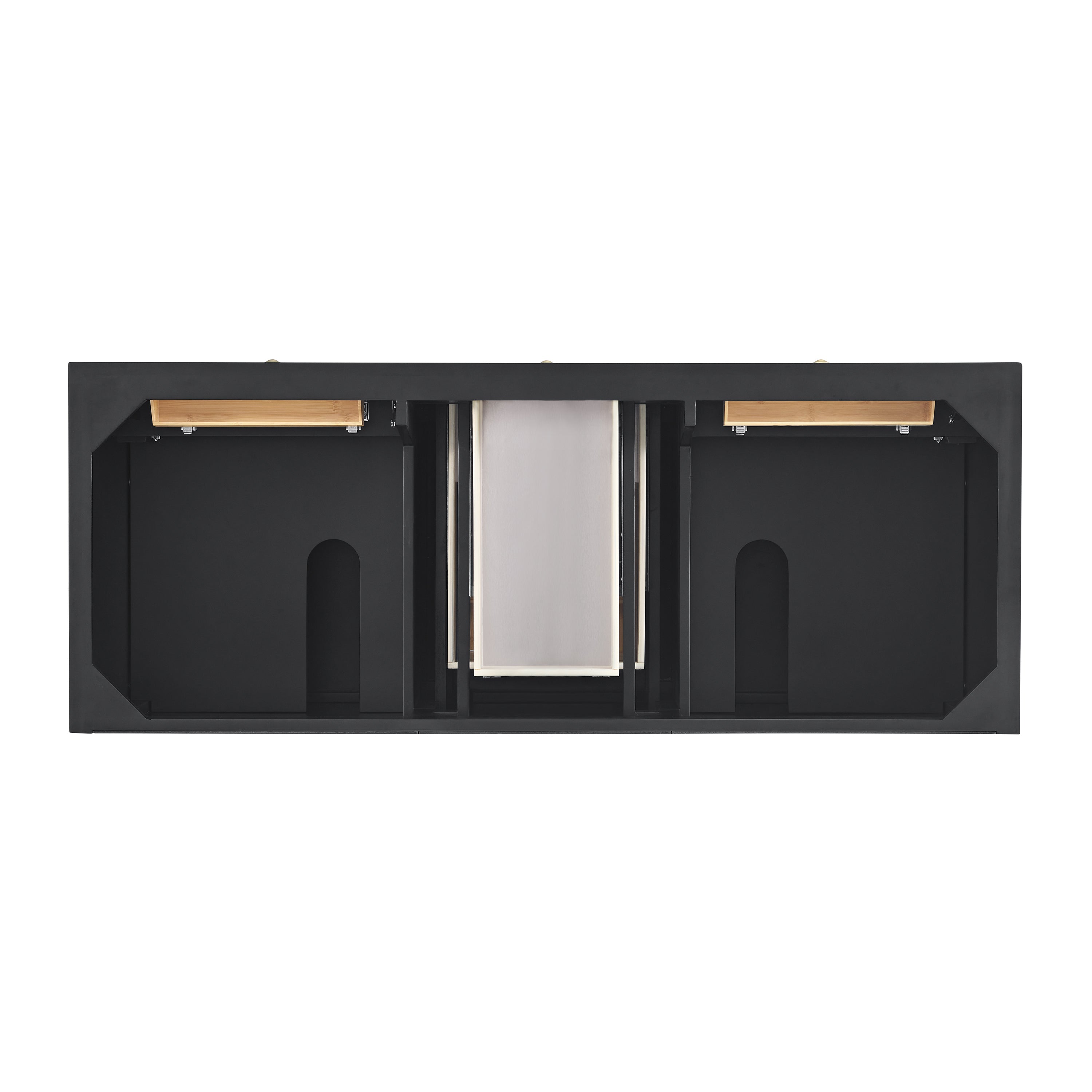 James Martin Lorelai 60" Double Vanity in Black Onyx with 3cm Countertop and FreePower Wireless Charger