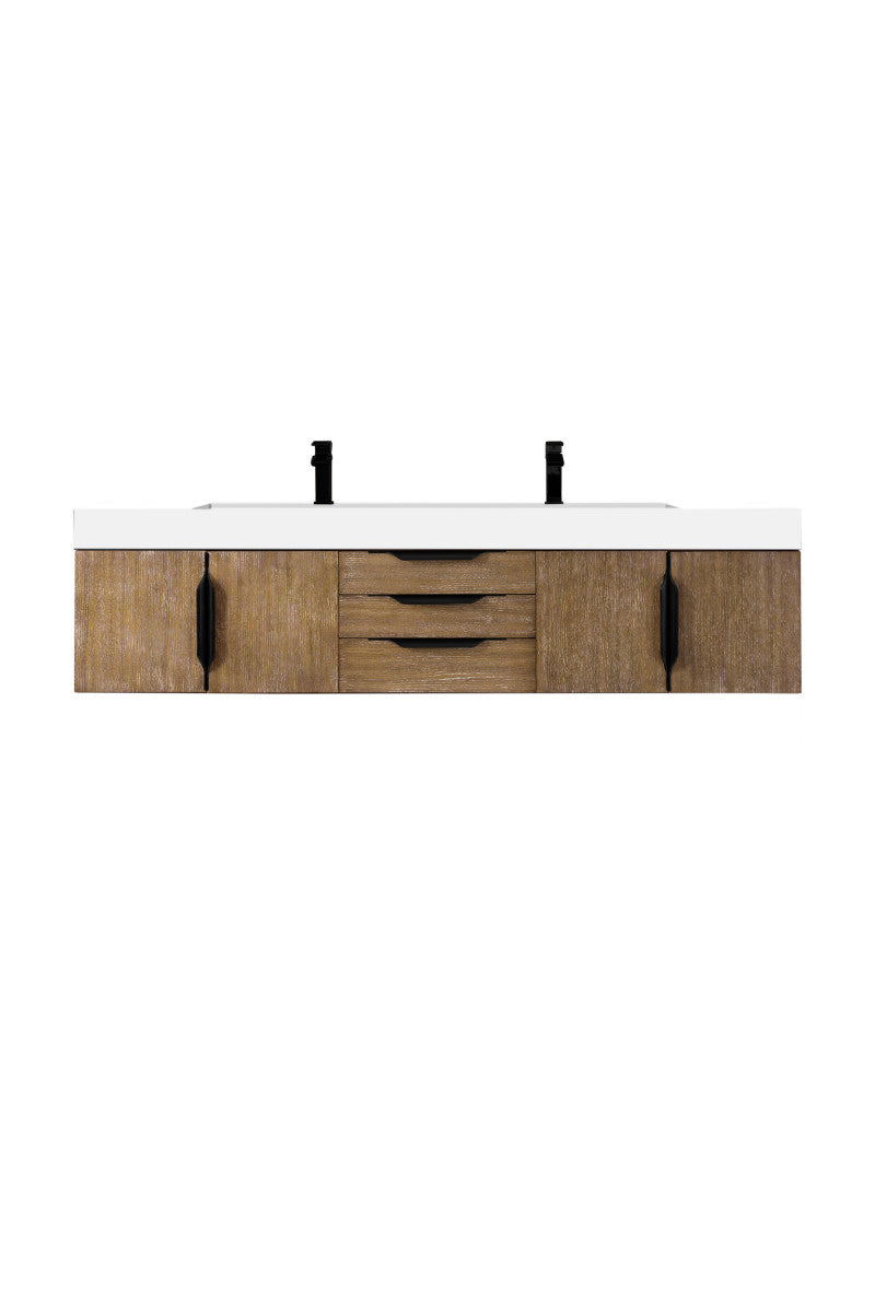 Columbia 72" Double Wall Mount Vanity Cabinet