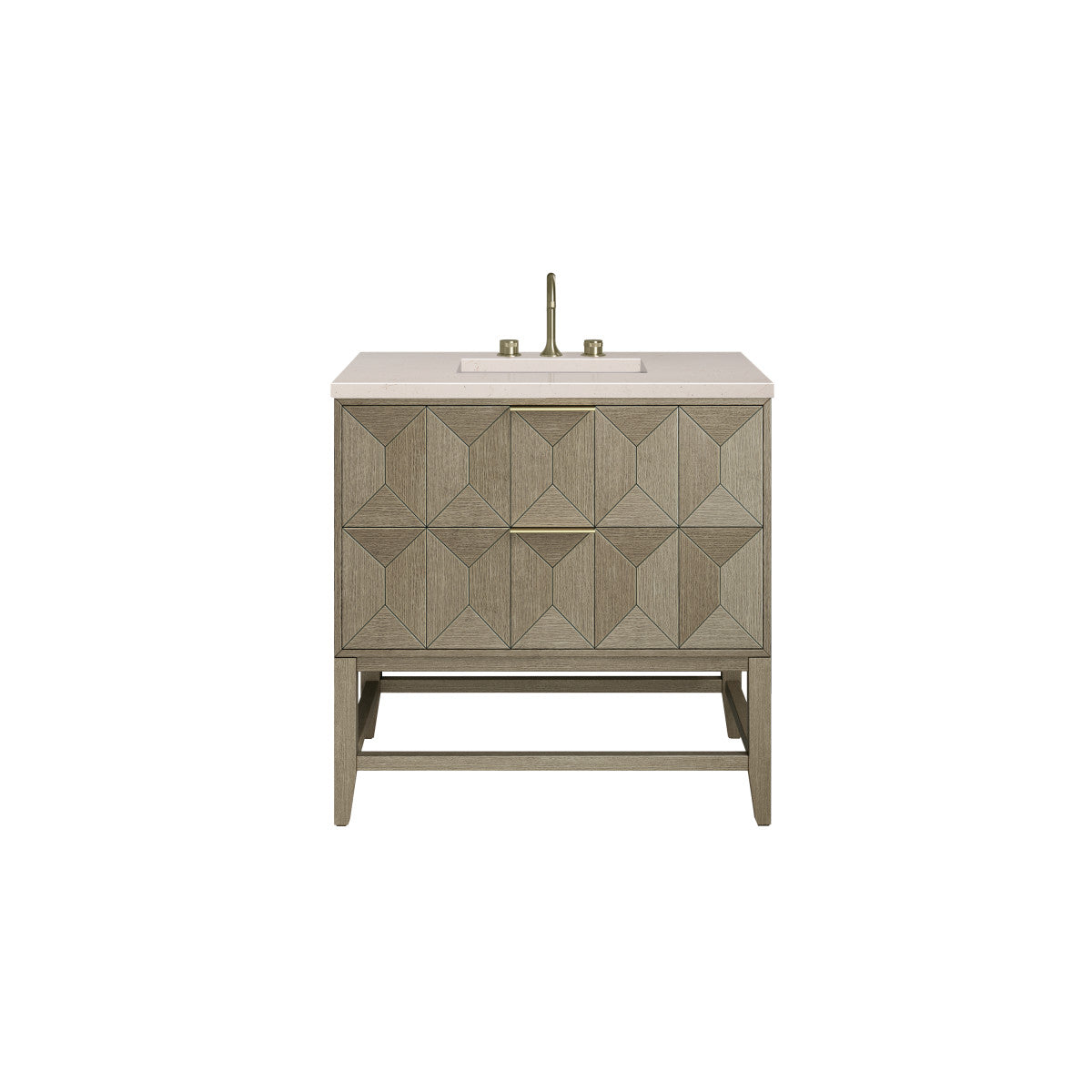 Emmeline 36" Single Vanity Cabinet, Pebble Oak