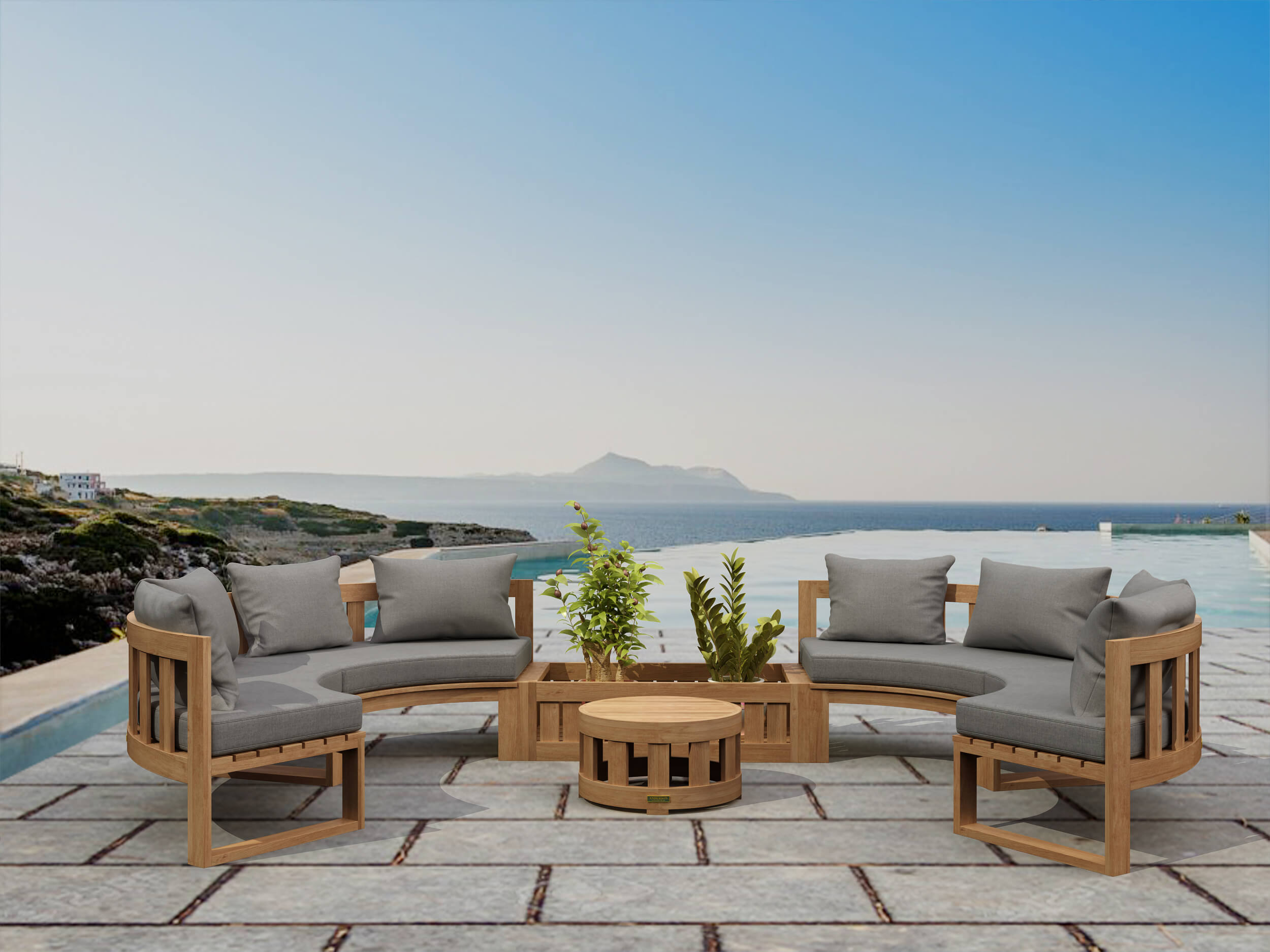 Set-809 Circular Modular Deep Seating
