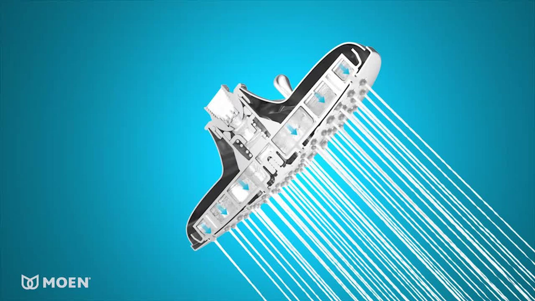 Moen One-Function 10" Diameter Spray Head Rainshower