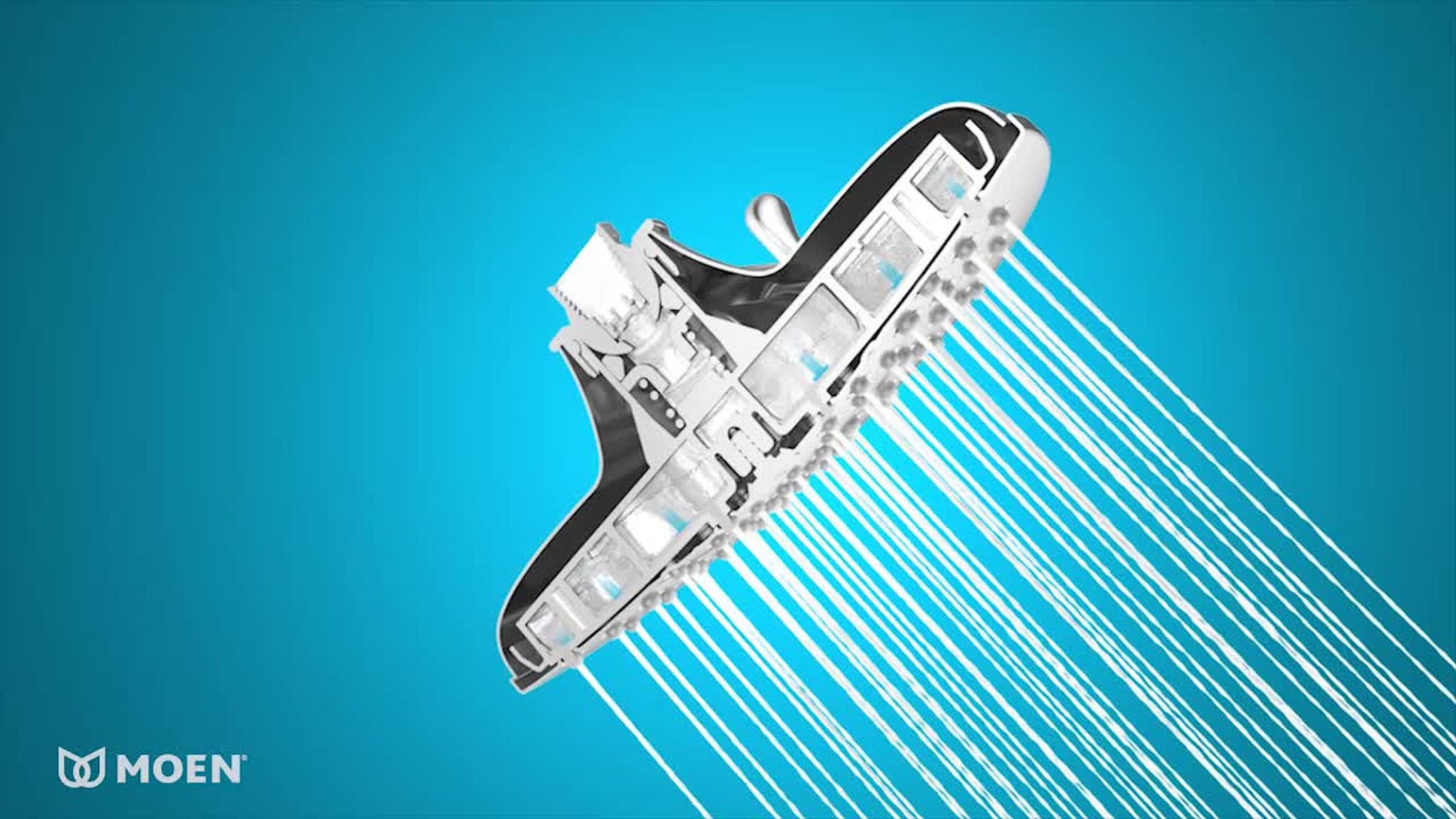 Moen One-Function 6 3/4" Diameter Spray Head Rainshower