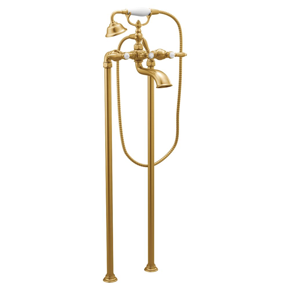 Weymouth Two-Handle Tub Filler including Handheld Shower