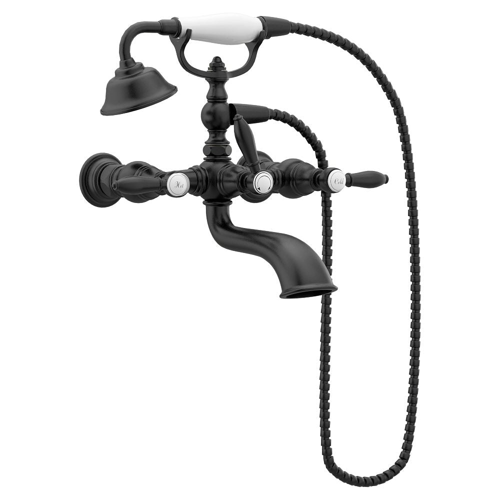 Weymouth Two-Handle Tub Filler including Handheld Shower