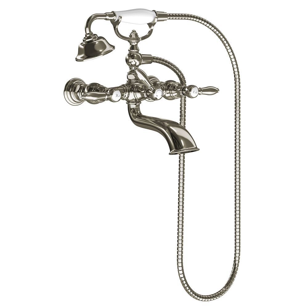 Weymouth Two-Handle Tub Filler including Handheld Shower
