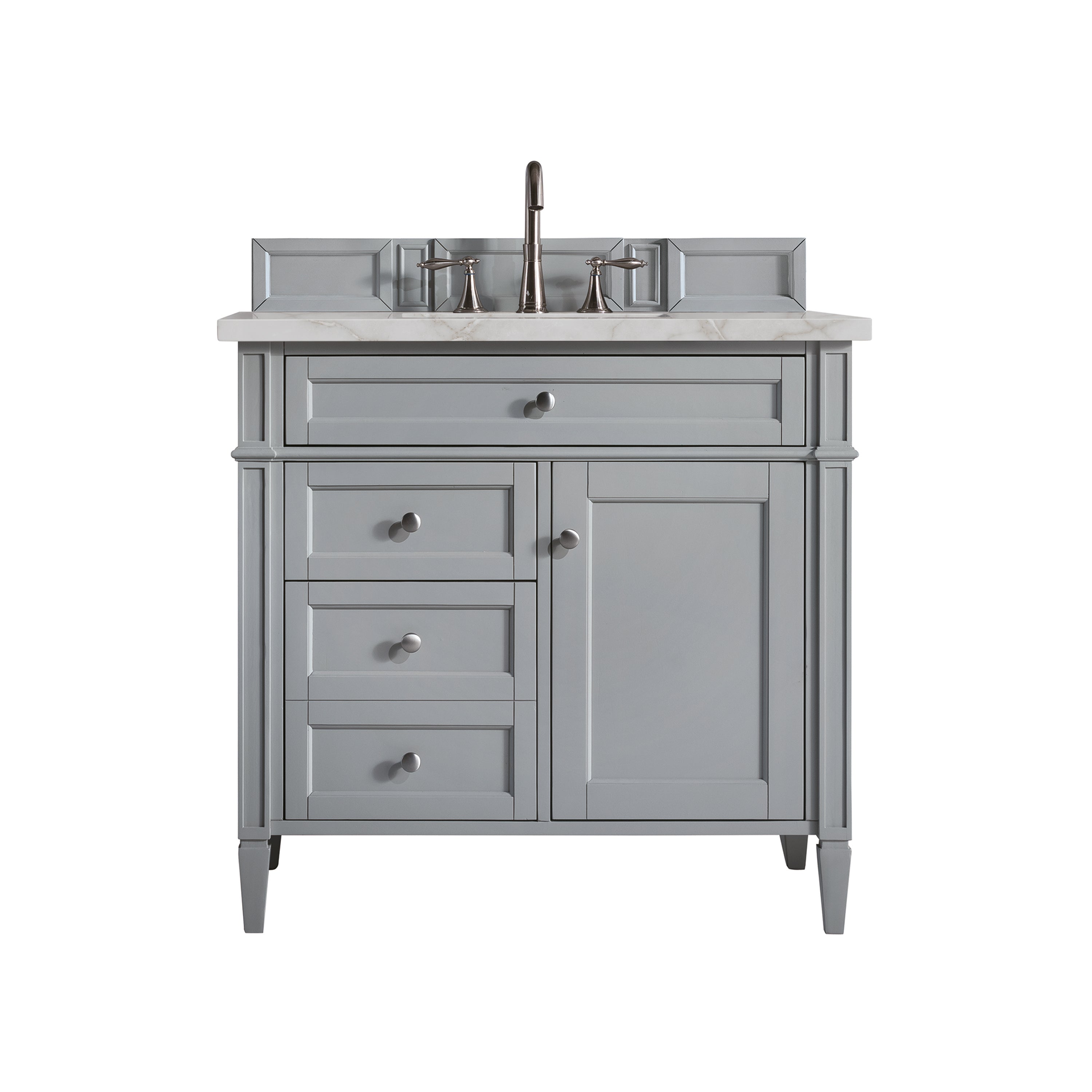 James Martin Brittany 36" Single Vanity in Urban Gray with 3cm Countertop