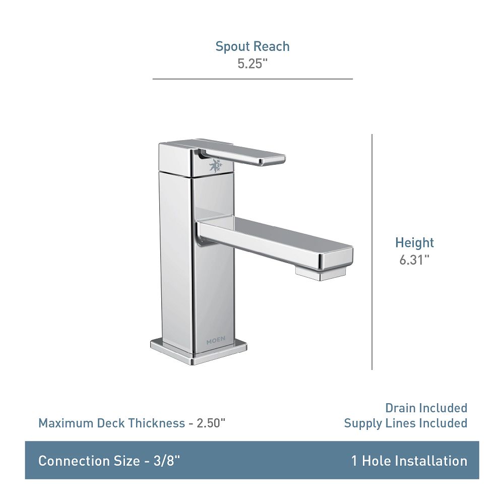 90 Degree One-handle Bathroom Sink Faucet