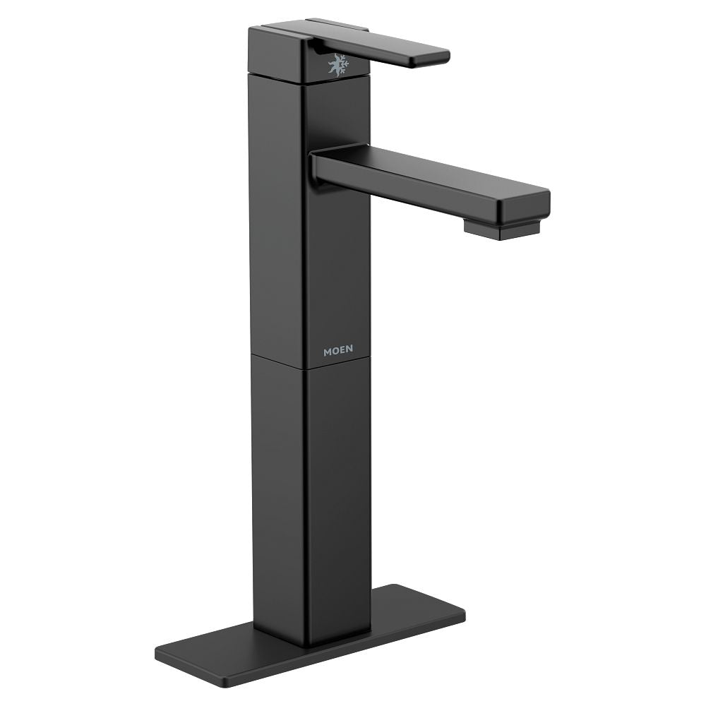 90 Degree One-Handle High Arc Vessel Bathroom Faucet