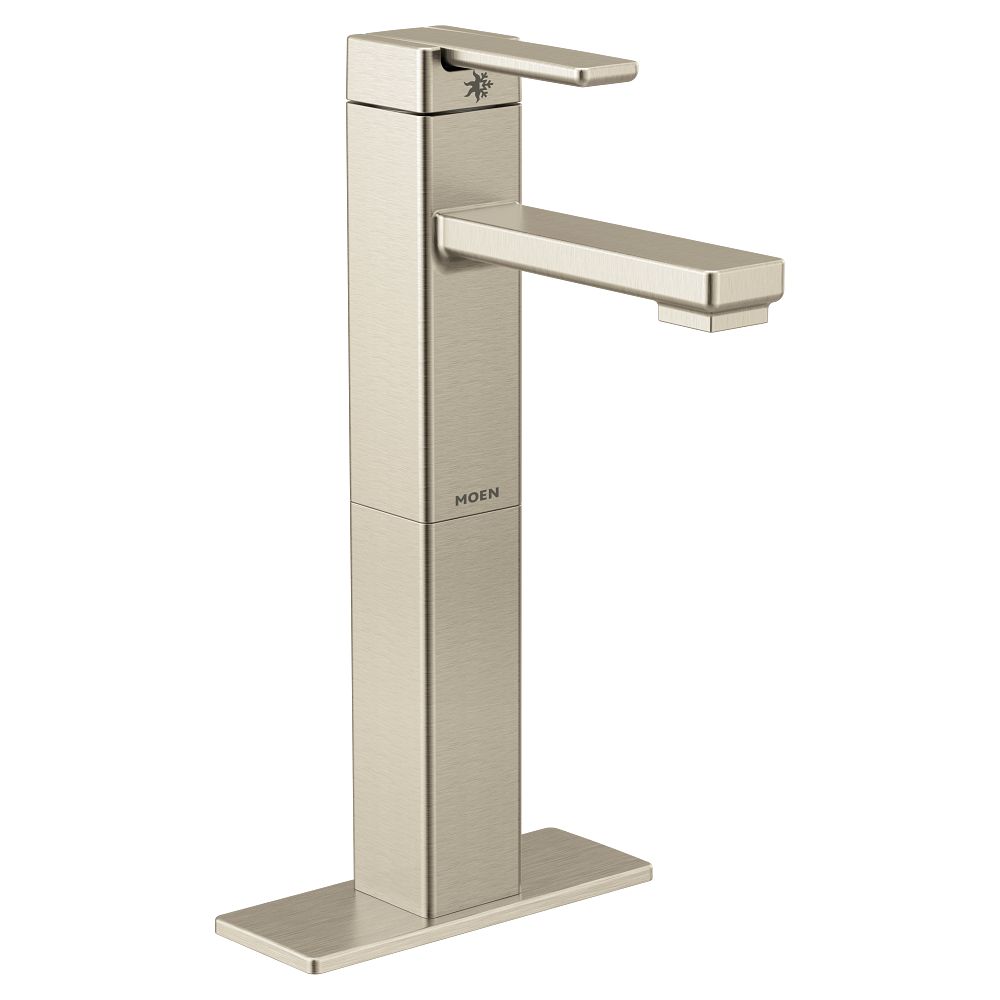 90 Degree One-Handle High Arc Vessel Bathroom Faucet