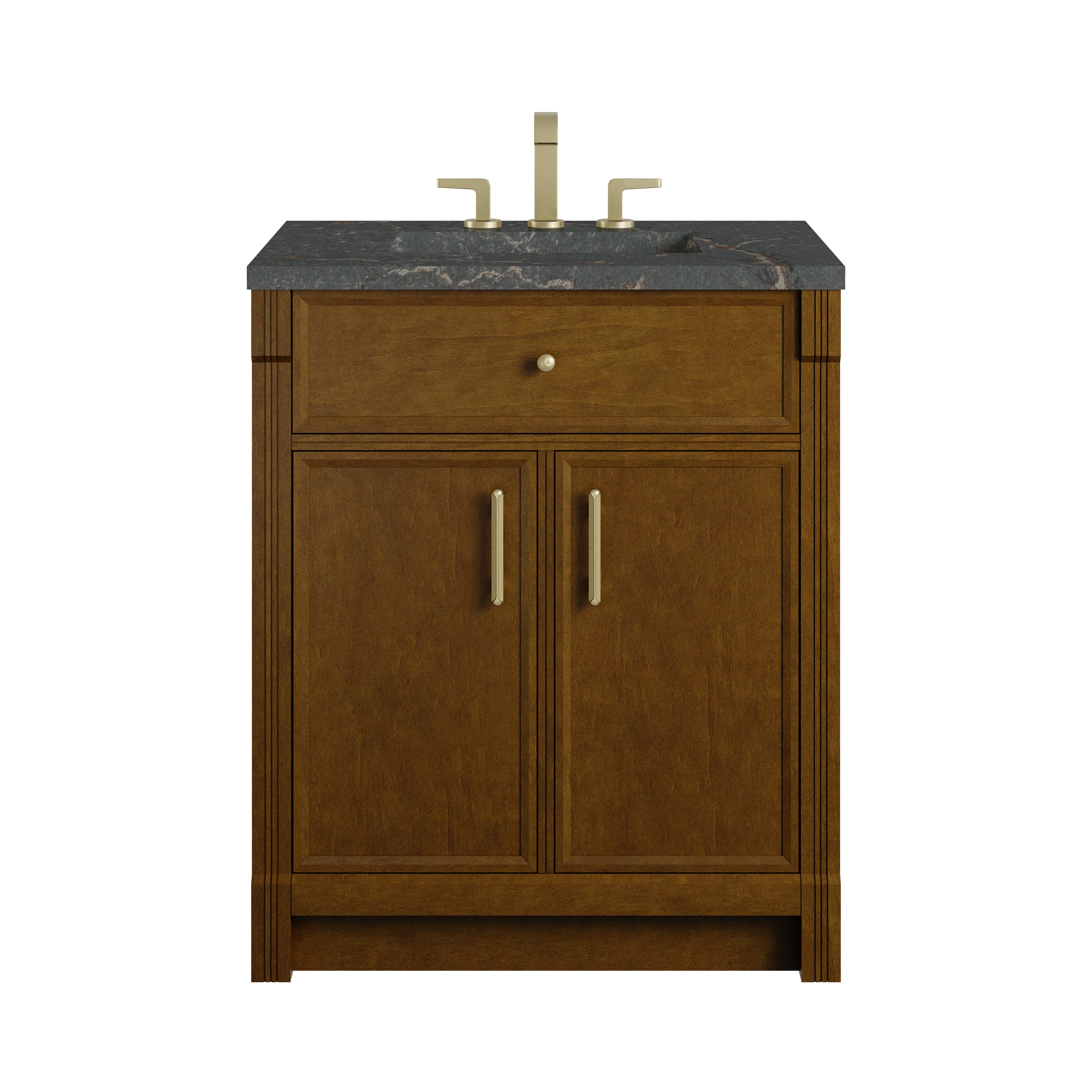 James Martin Bellshire 30" Single Vanity in Honey Oak with 3cm Countertop