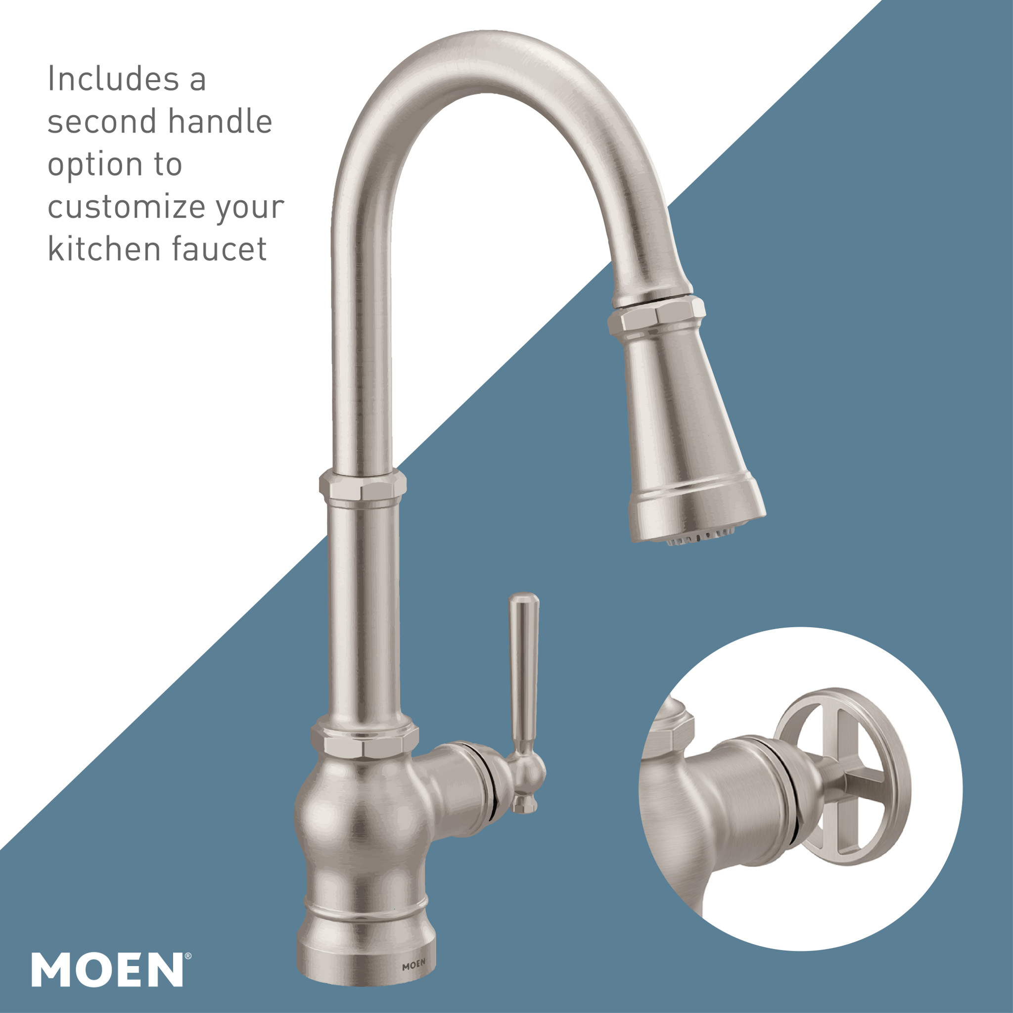 Moen S72003 Paterson One-Handle High Arc Pulldown Kitchen Faucet