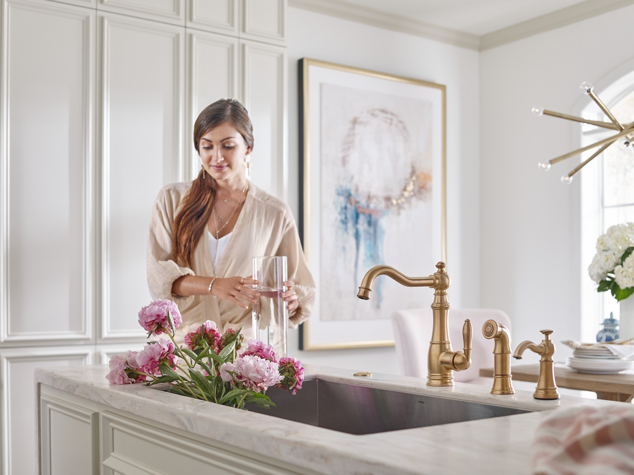 Moen S5510 Sip Traditional Chrome One-Handle High Arc Beverage Faucet