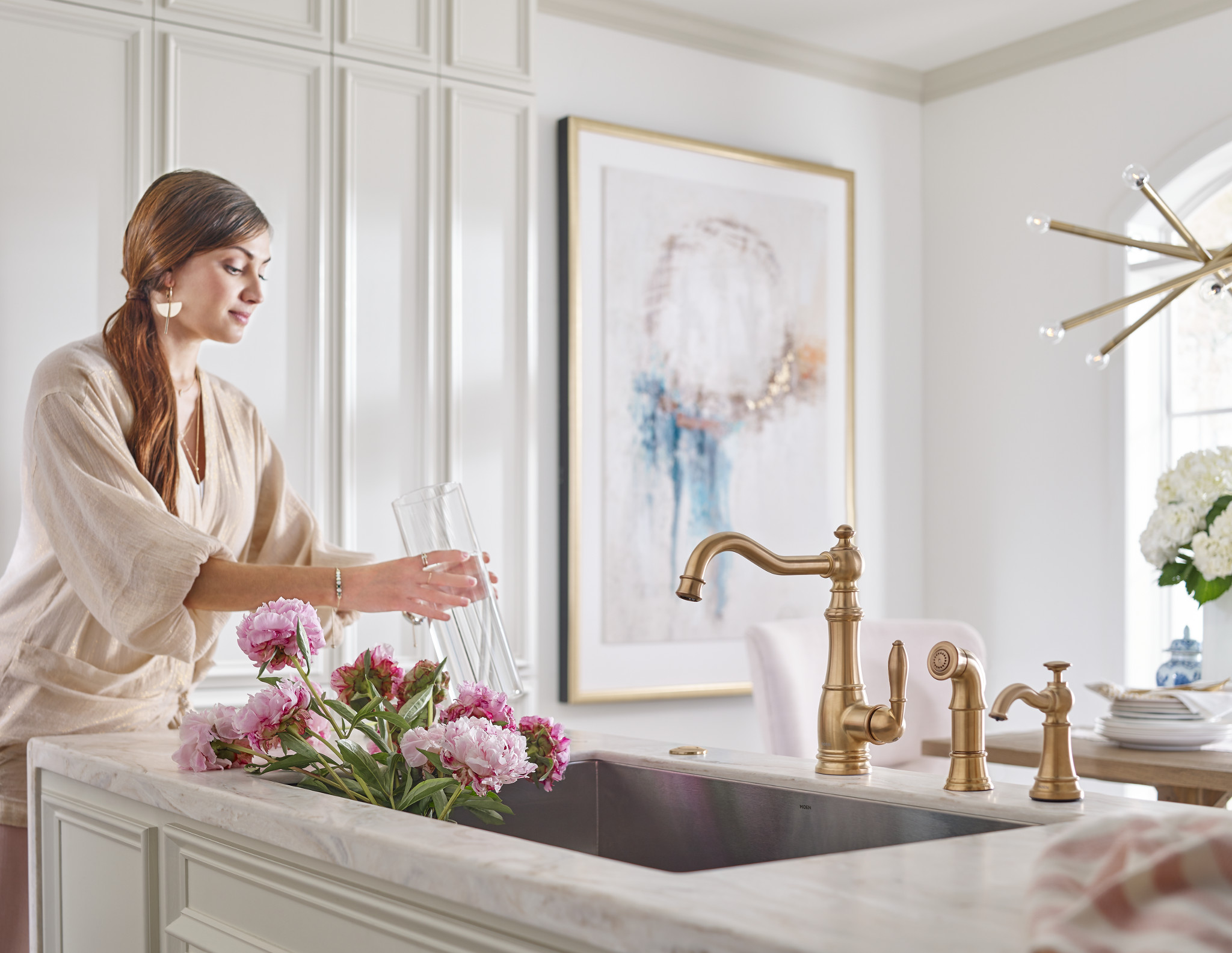 Moen S5510 Sip Traditional Chrome One-Handle High Arc Beverage Faucet
