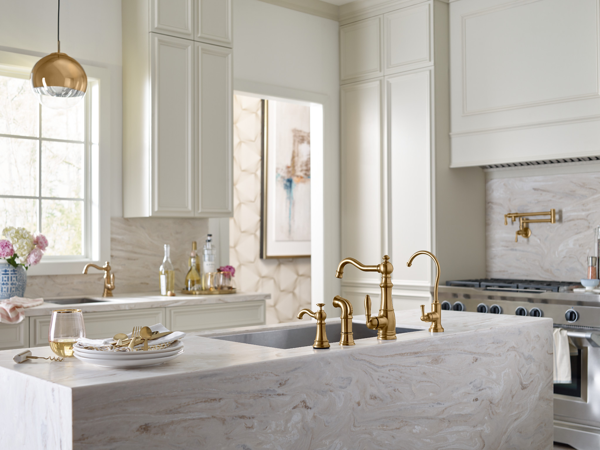 Moen S5510 Sip Traditional Chrome One-Handle High Arc Beverage Faucet