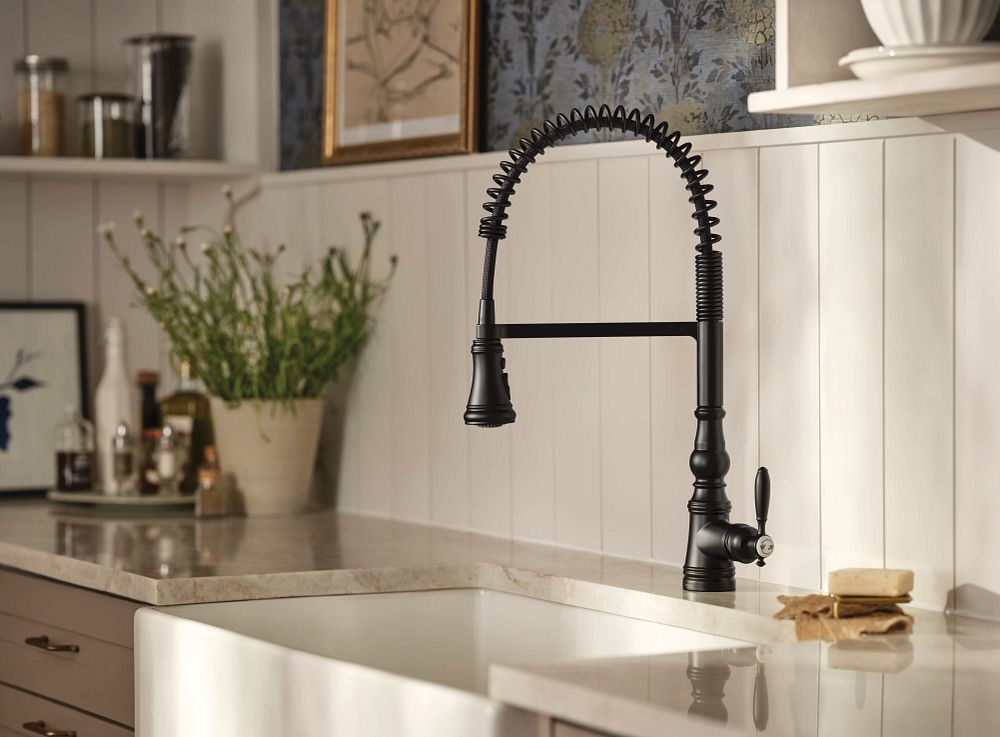 Weymouth One-Handle Pre-Rinse Spring Pulldown Kitchen Faucet