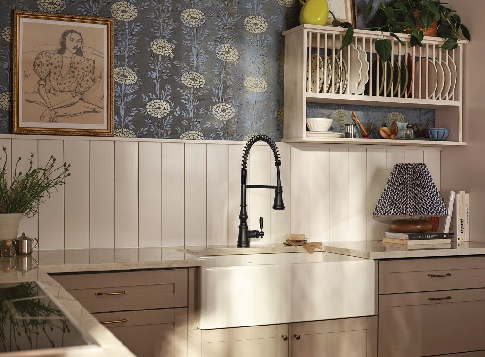 Weymouth One-Handle Pre-Rinse Spring Pulldown Kitchen Faucet
